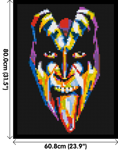 Gene Simmons - Brick Art Mosaic Kit 3x4 large