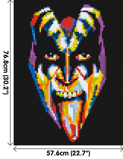 Gene Simmons - Brick Art Mosaic Kit 3x4 large