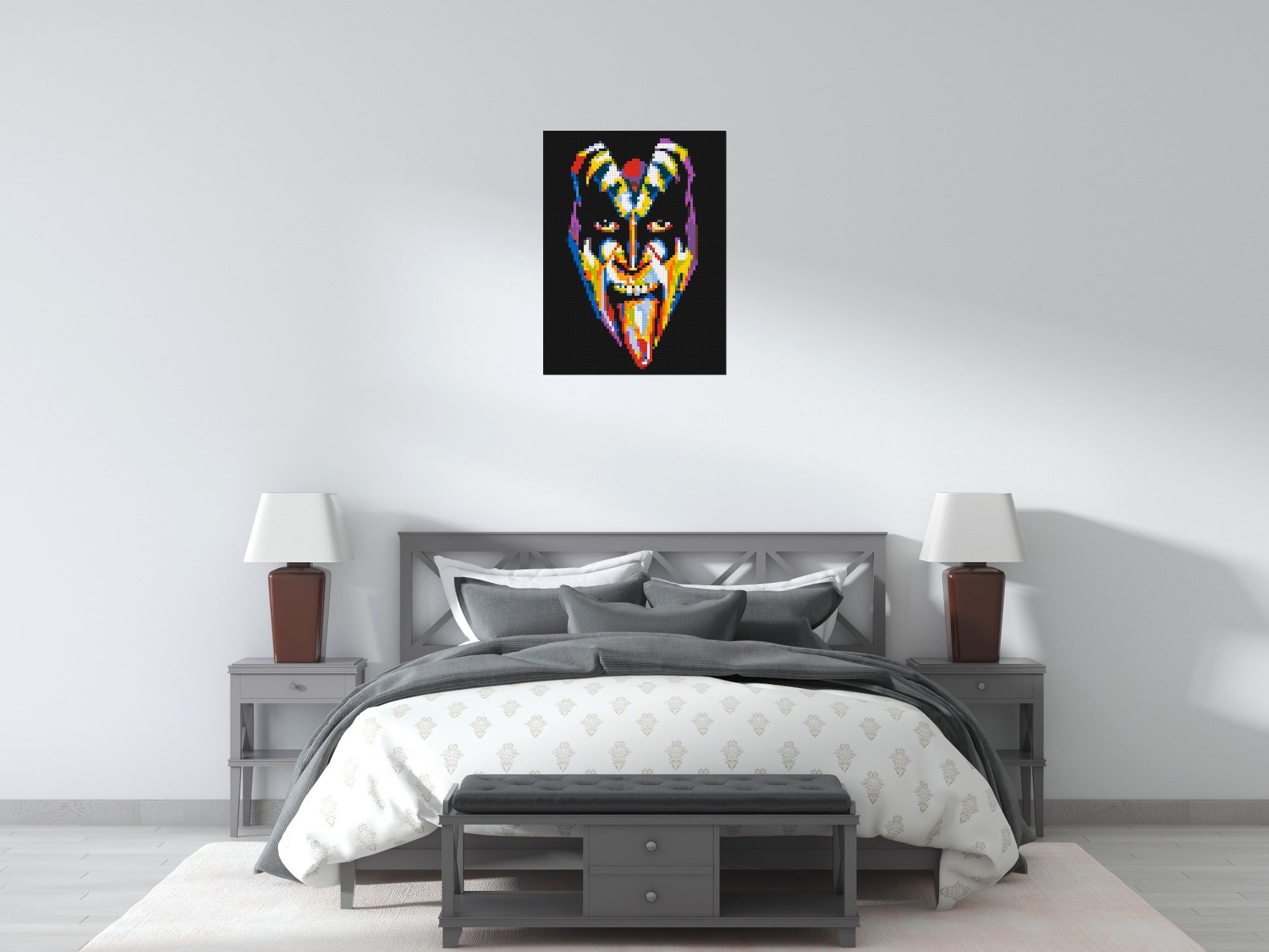 Gene Simmons - Brick Art Mosaic Kit 3x4 scene