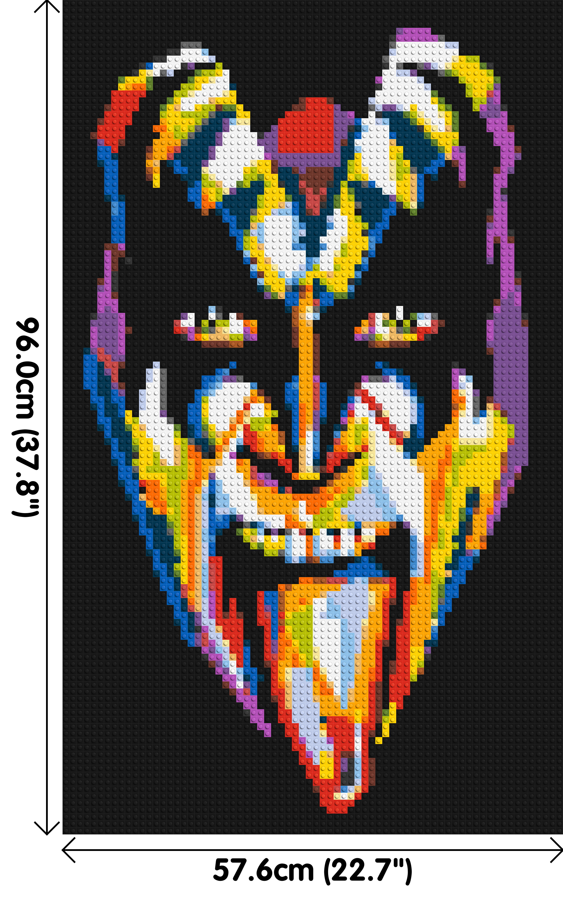 Gene Simmons - Brick Art Mosaic Kit 3x5 dimensions