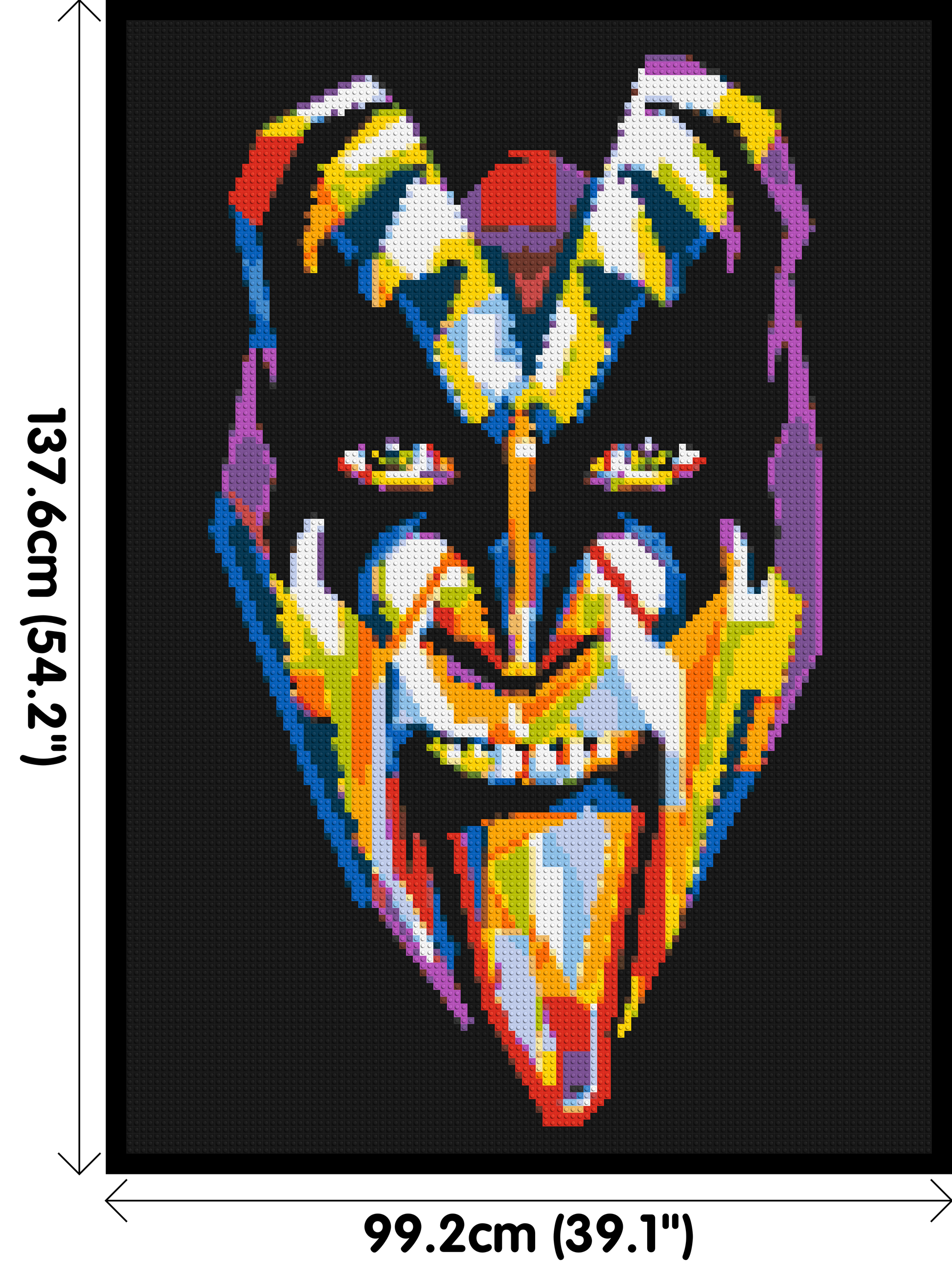 Gene Simmons - Brick Art Mosaic Kit 5x7 dimensions with frame