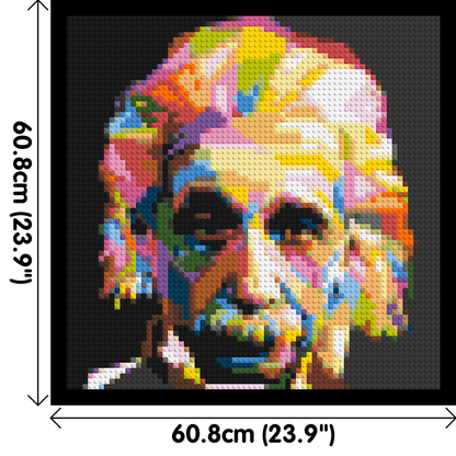 Albert Einstein - Brick Art Mosaic Kit 3x3 large