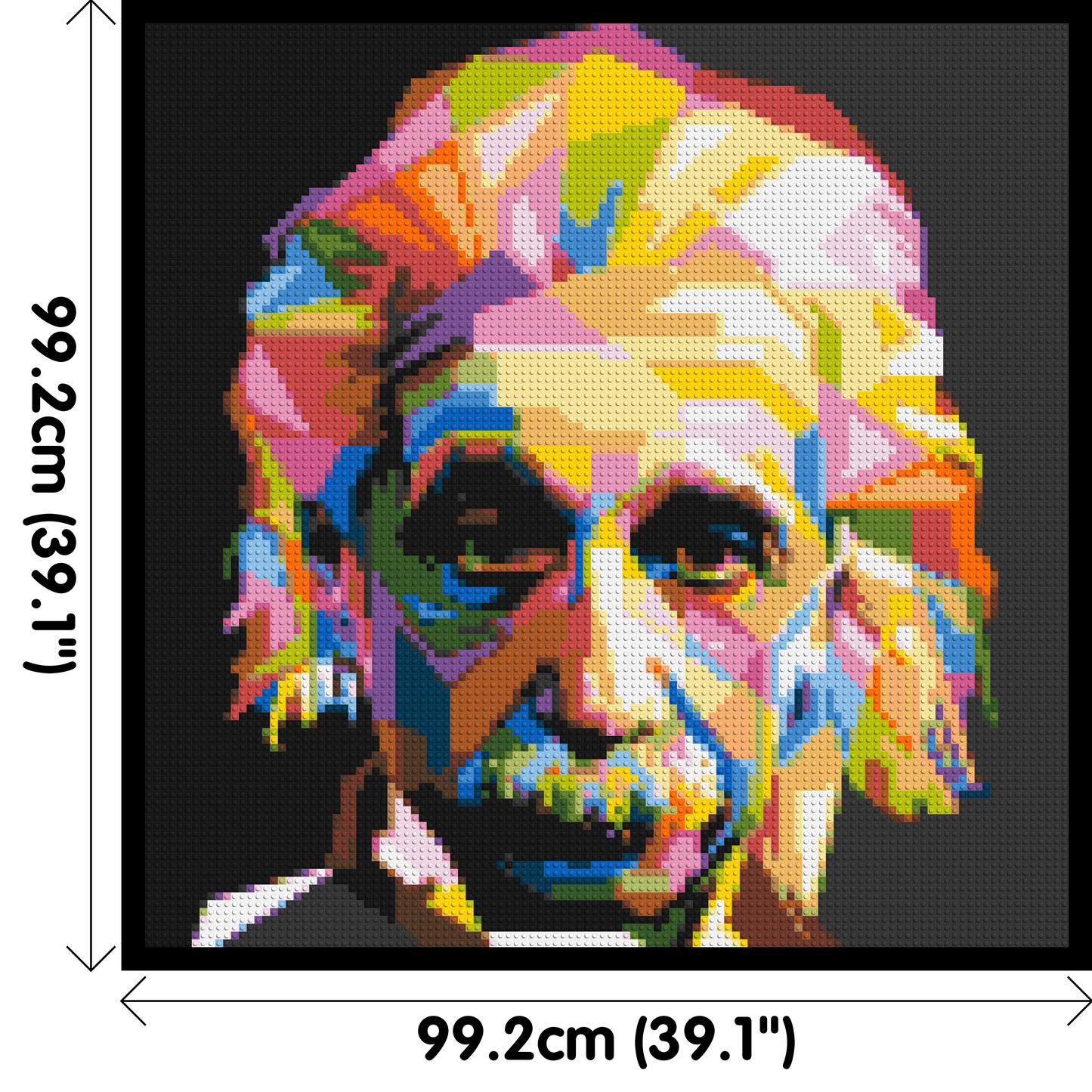 Albert Einstein - Brick Art Mosaic Kit 5x5 large