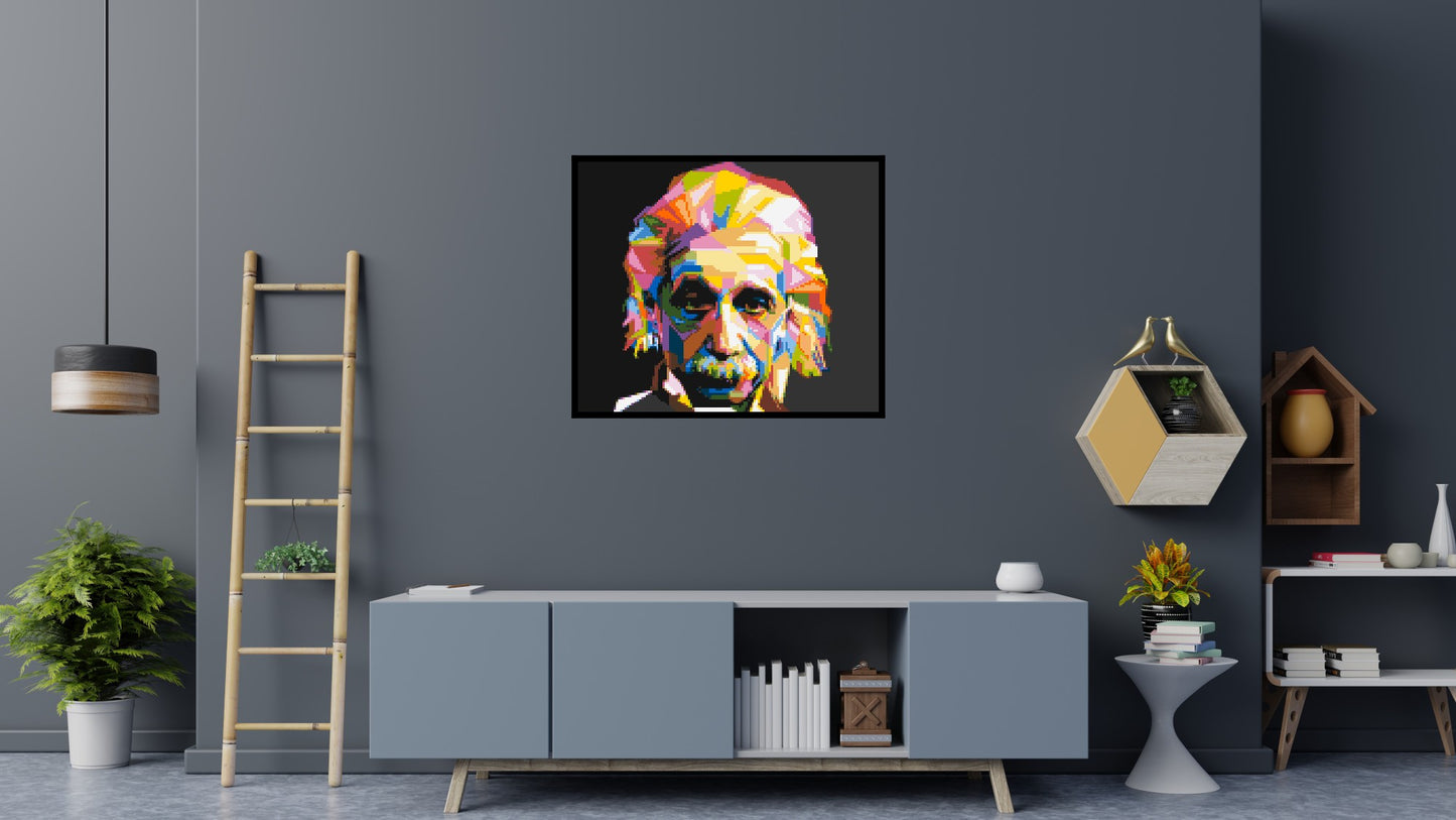 Albert Einstein - Brick Art Mosaic Kit 6x5 large