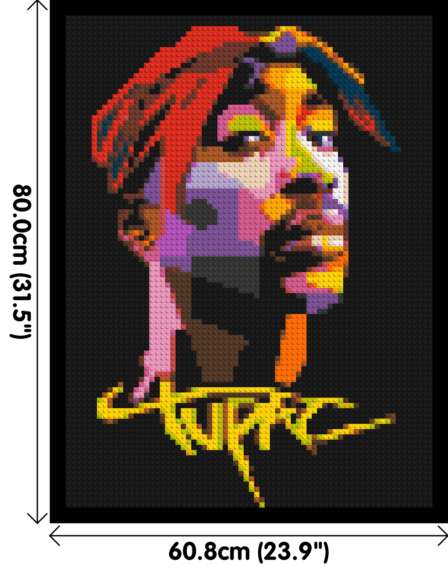 Tupac Shakur - Brick Art Mosaic Kit 3x4 large