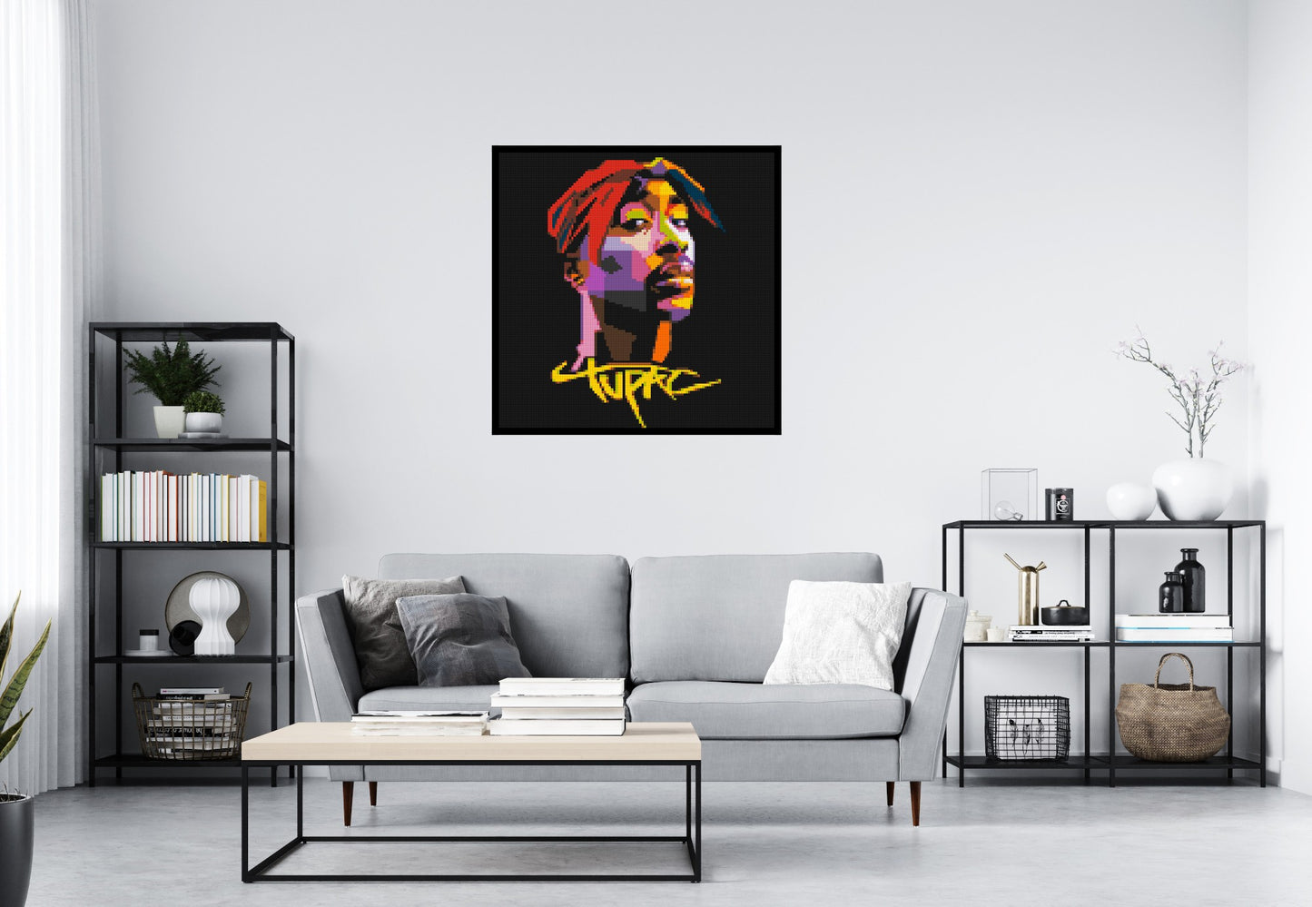 Tupac Shakur - Brick Art Mosaic Kit 5x5 large