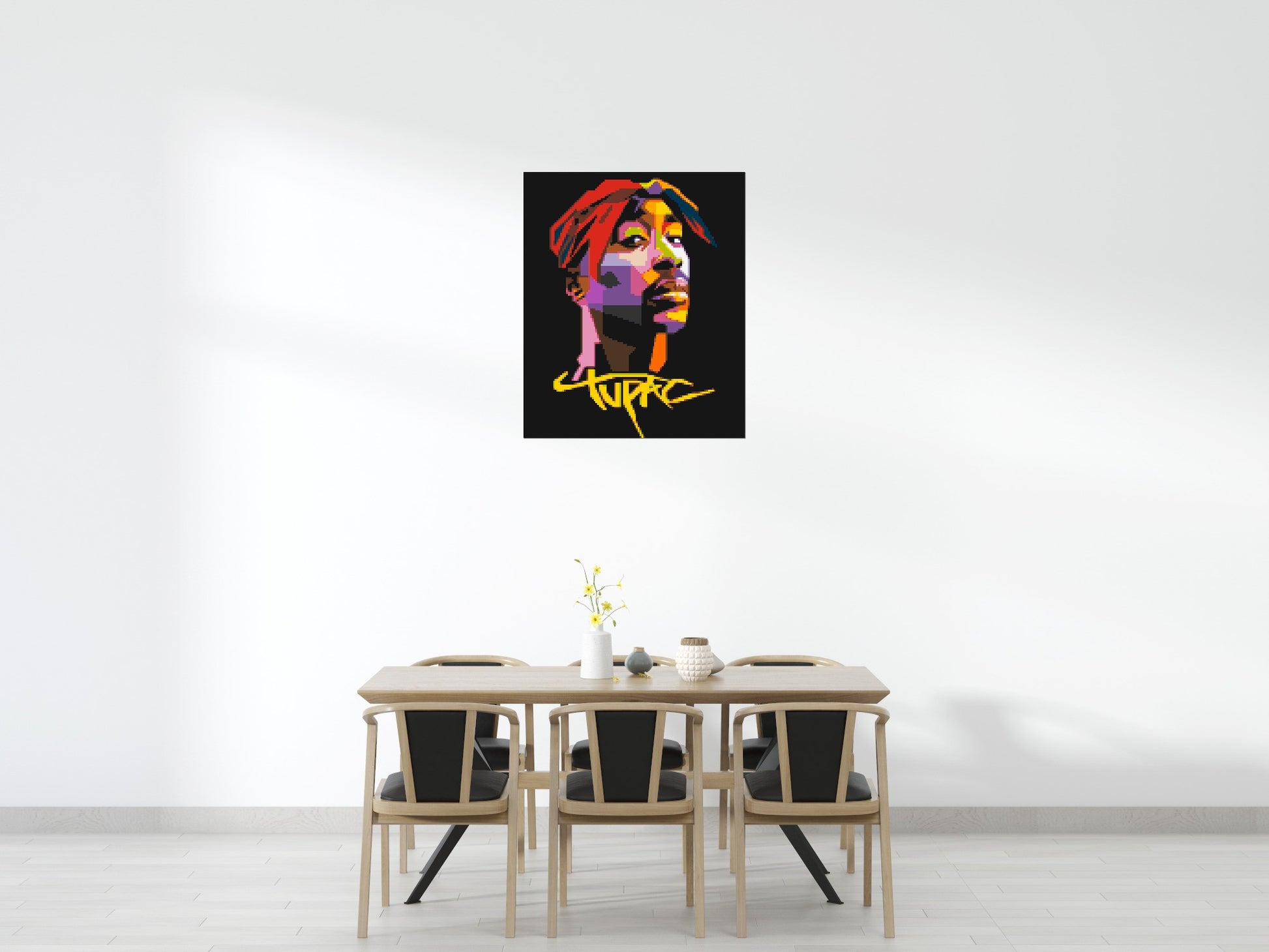 Tupac Shakur - Brick Art Mosaic Kit 5x6 scene