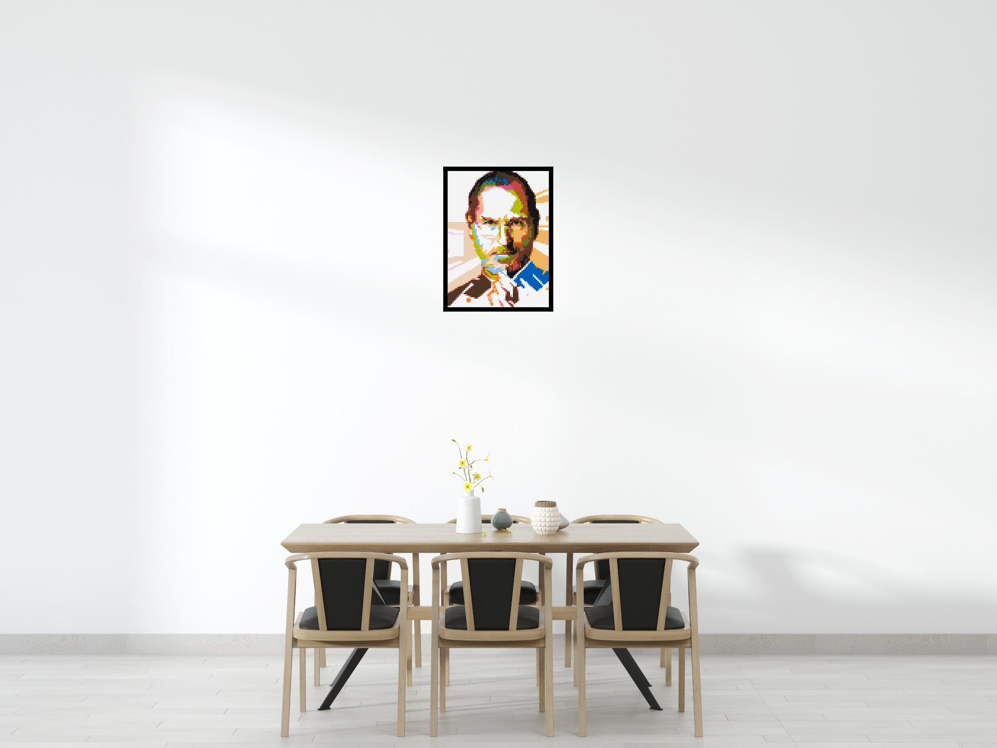 Steve Jobs - Brick Art Mosaic Kit 3x4 scene with frame