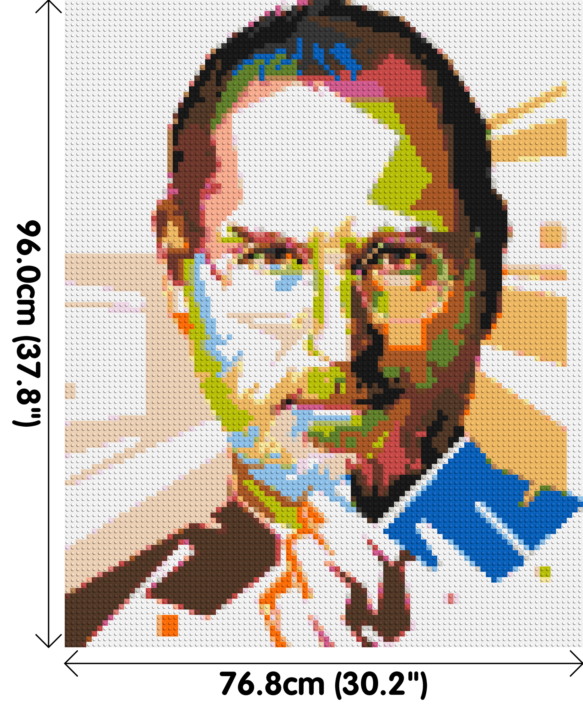 Steve Jobs - Brick Art Mosaic Kit 4x5 dimensions