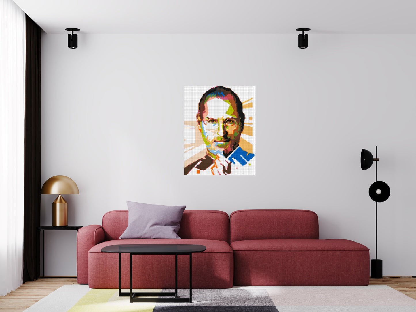 Steve Jobs - Brick Art Mosaic Kit 4x5 large