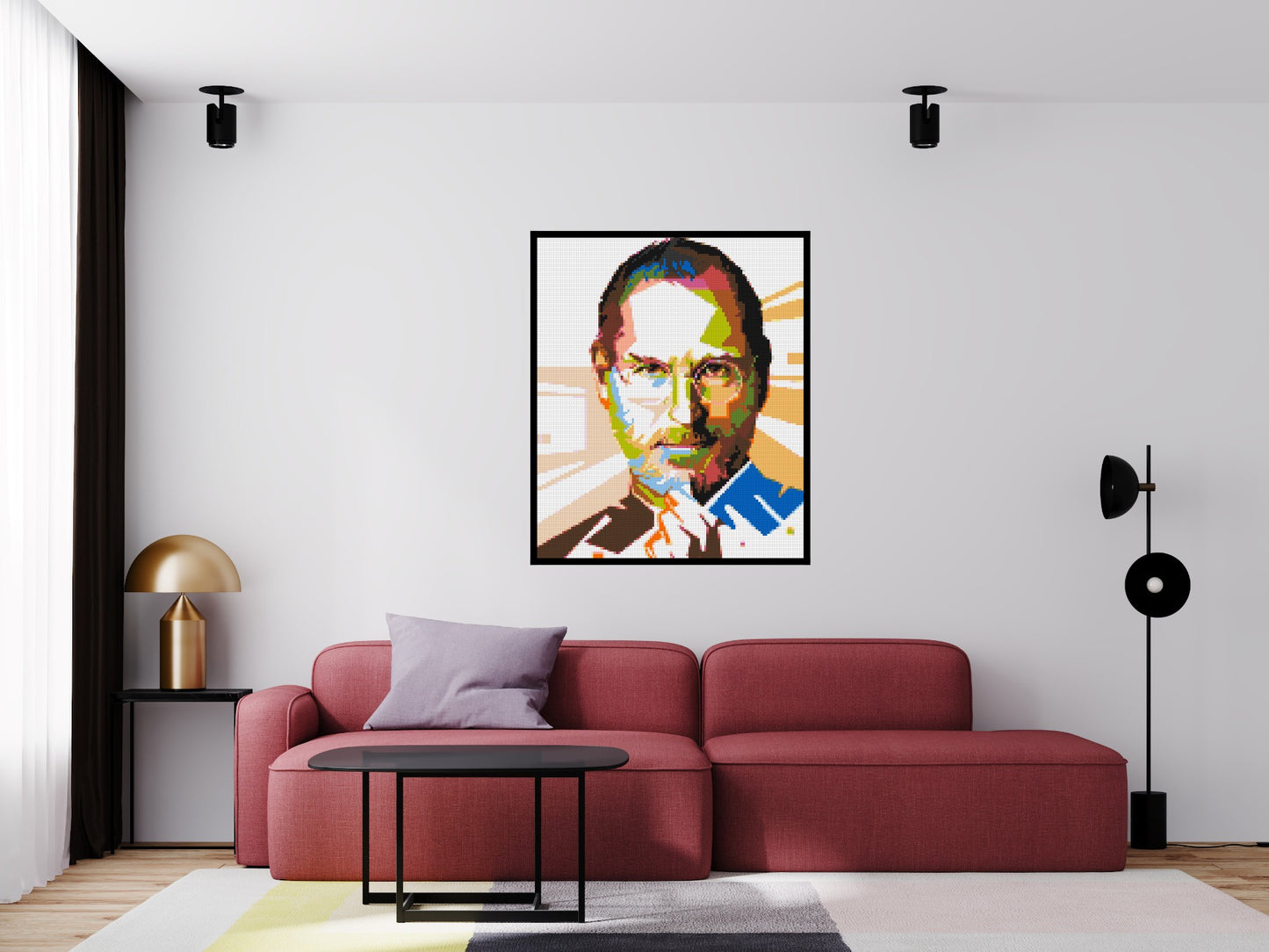 Steve Jobs - Brick Art Mosaic Kit 5x6 large