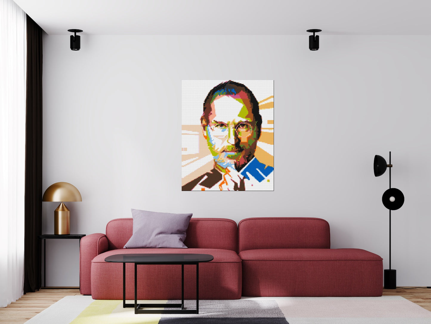 Steve Jobs - Brick Art Mosaic Kit 5x6 large