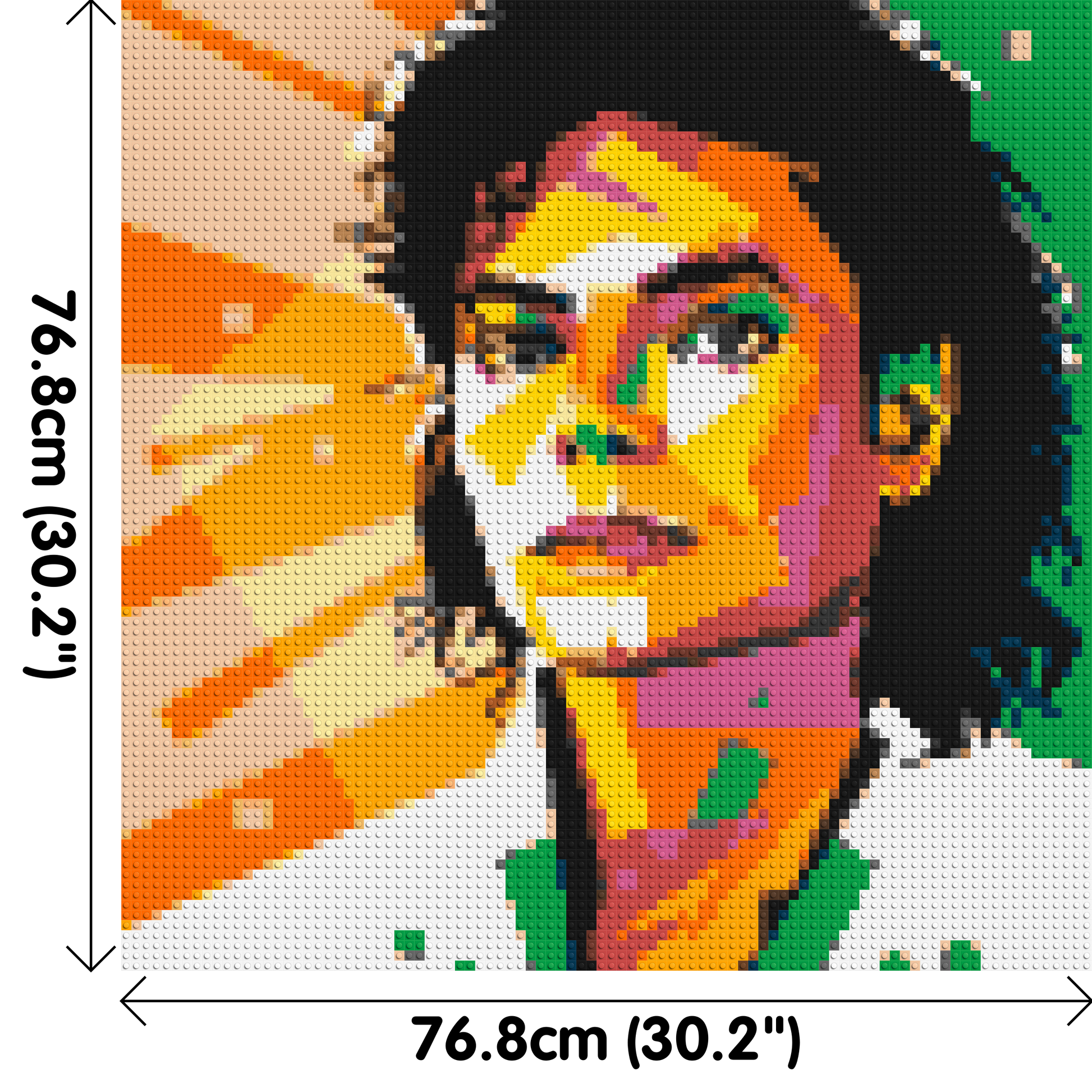 Michael Jackson - Brick Art Mosaic Kit 4x4 dimensions