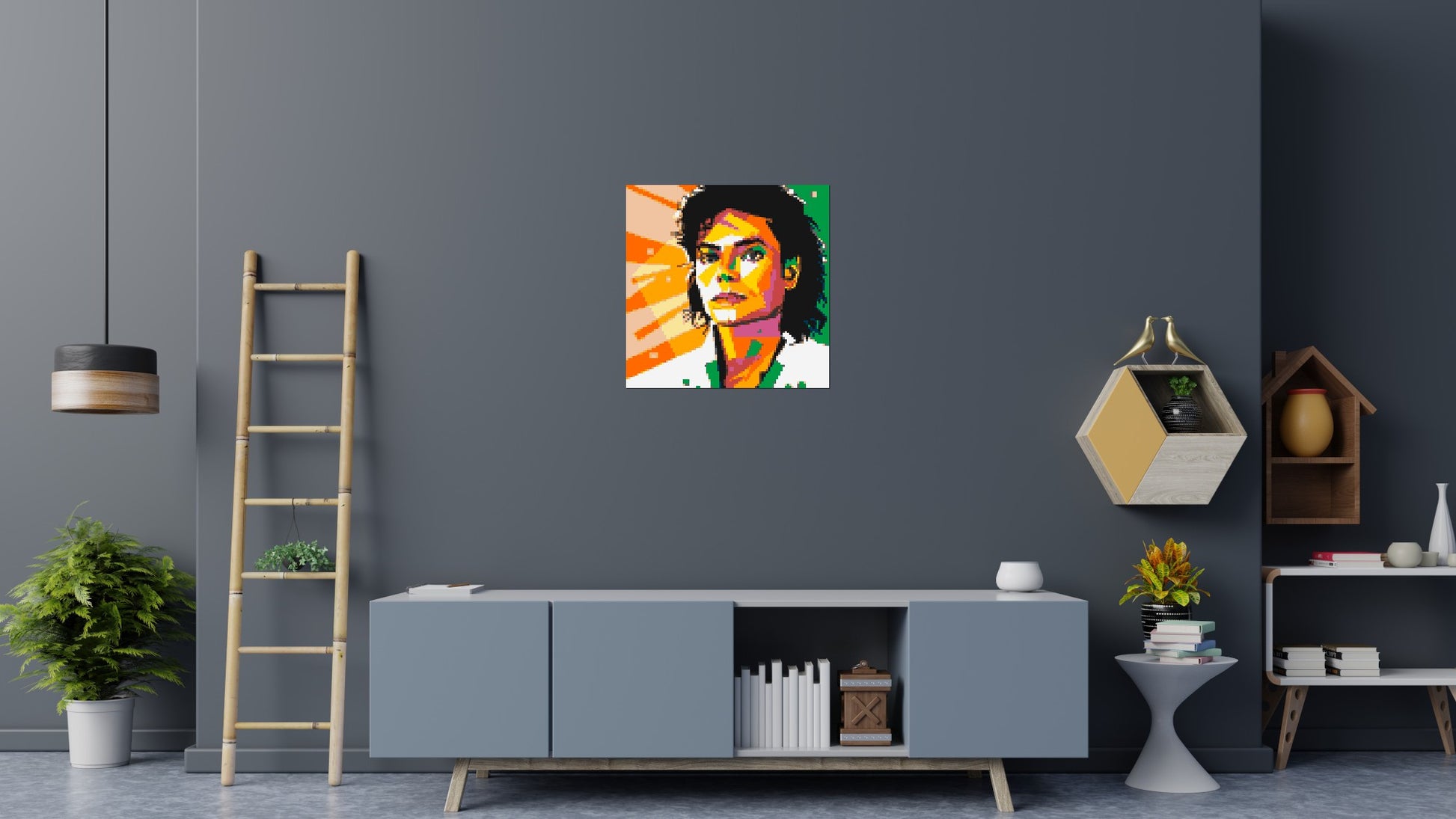 Michael Jackson - Brick Art Mosaic Kit 4x4 scene