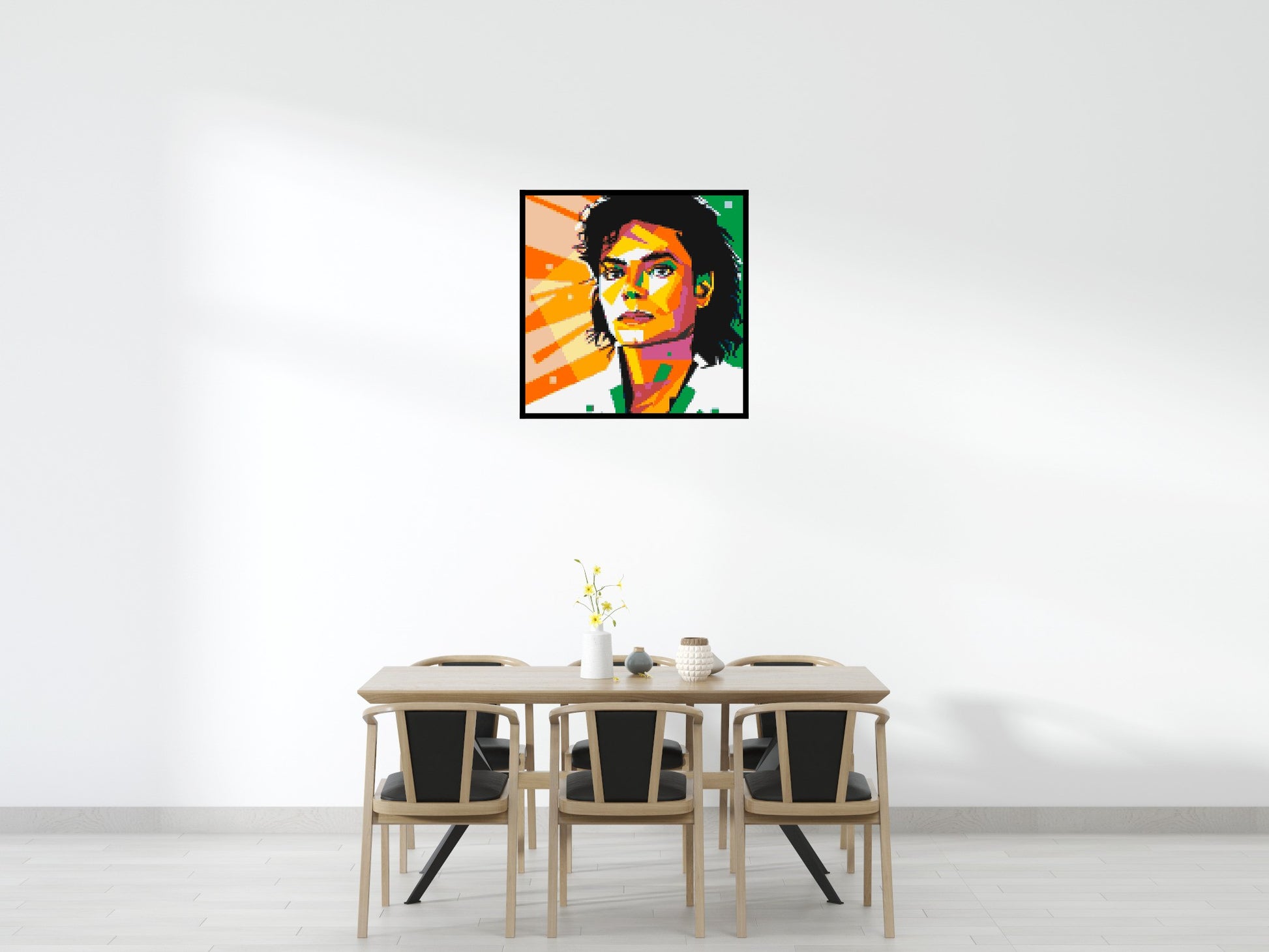 Michael Jackson - Brick Art Mosaic Kit 5x5 scene with frame