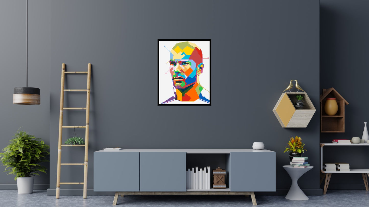 Zidane - Brick Art Mosaic Kit 4x5 large