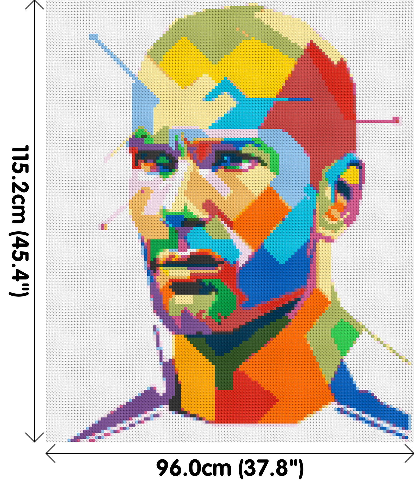 Zidane - Brick Art Mosaic Kit 5x6 large