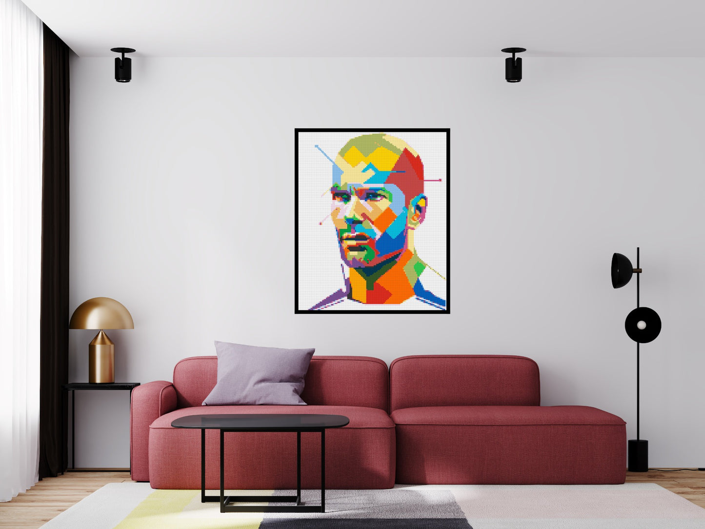 Zidane - Brick Art Mosaic Kit 5x6 large