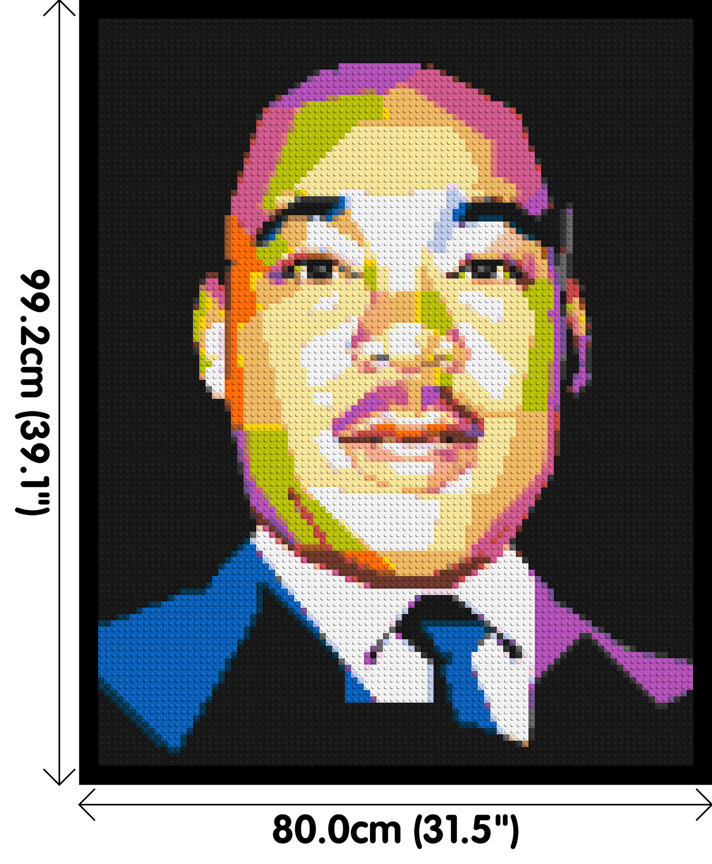 Martin Luther King Jr. - Brick Art Mosaic Kit 4x5 large