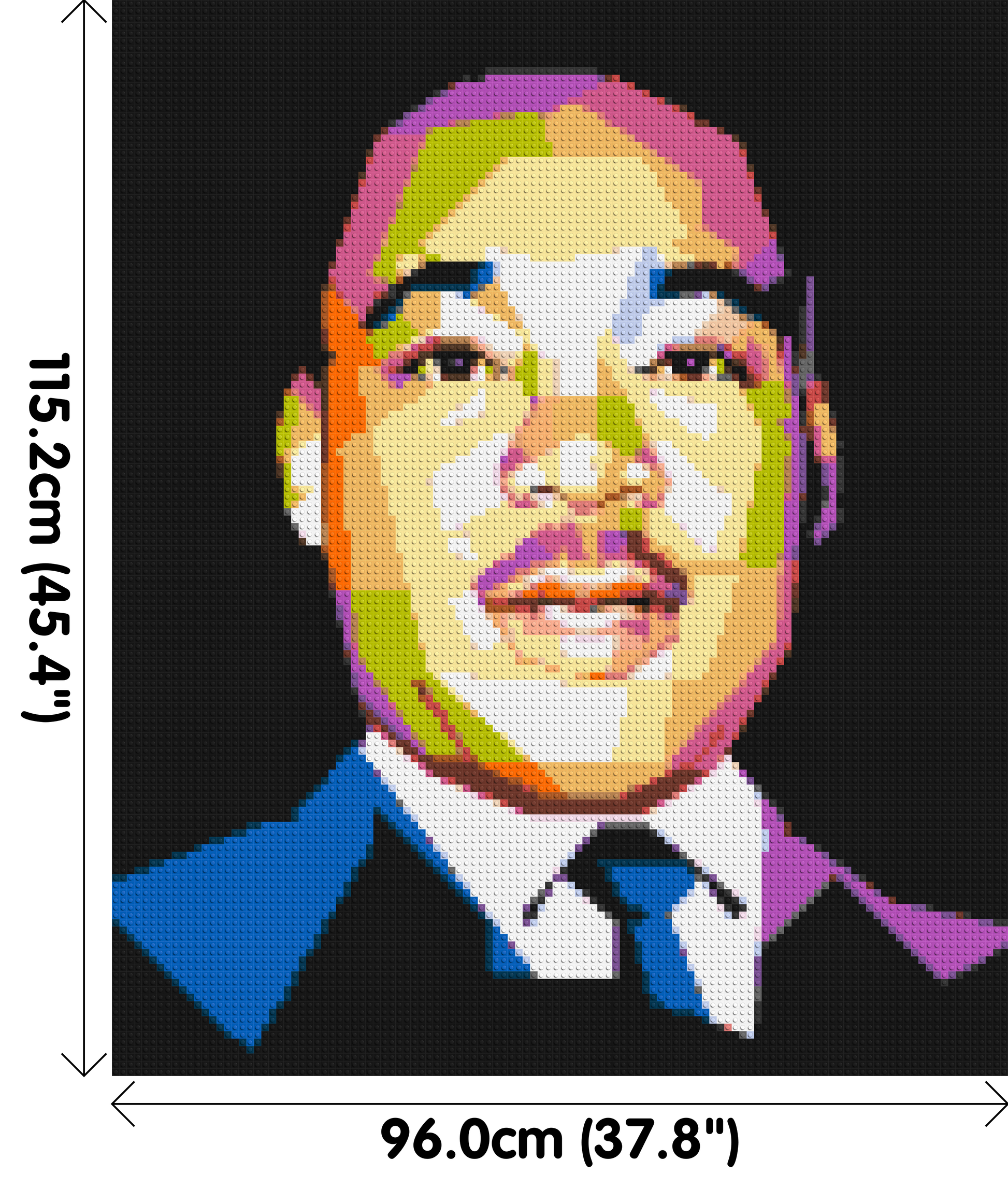 Martin Luther King Jr. - Brick Art Mosaic Kit 5x6 dimensions