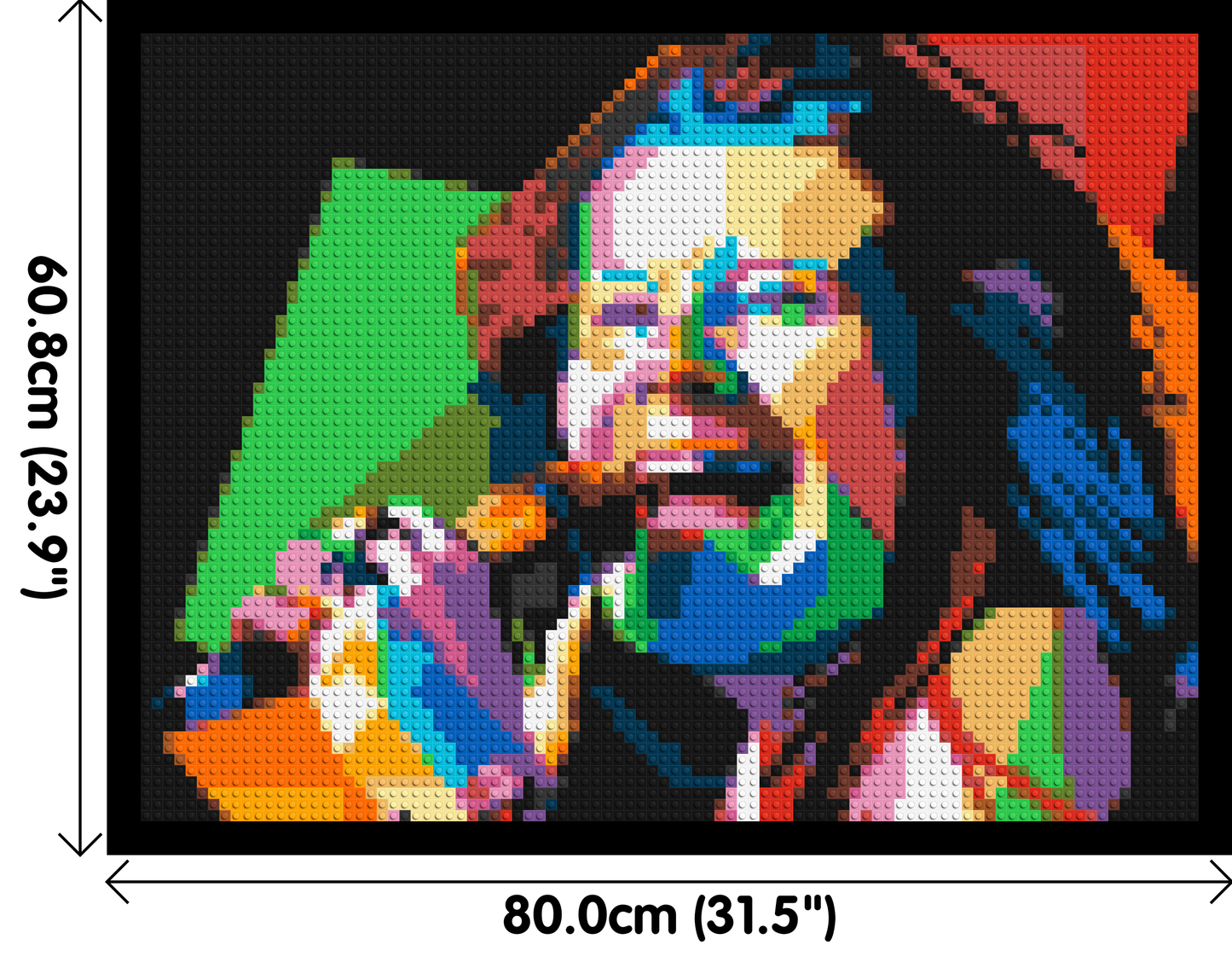 Janis Joplin - Brick Art Mosaic Kit 4x3 large