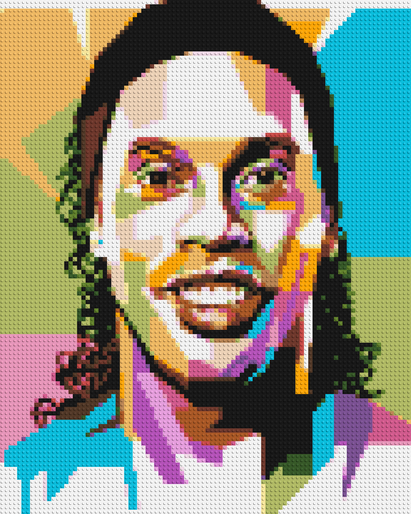 Ronaldinho Gaúcho - Brick Art Mosaic Kit 4x5 large