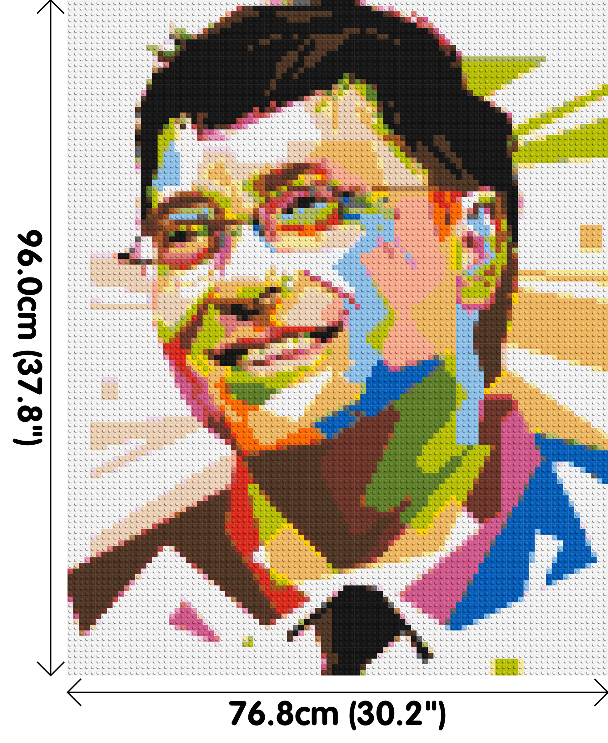 Bill Gates - Brick Art Mosaic Kit 4x5 dimensions