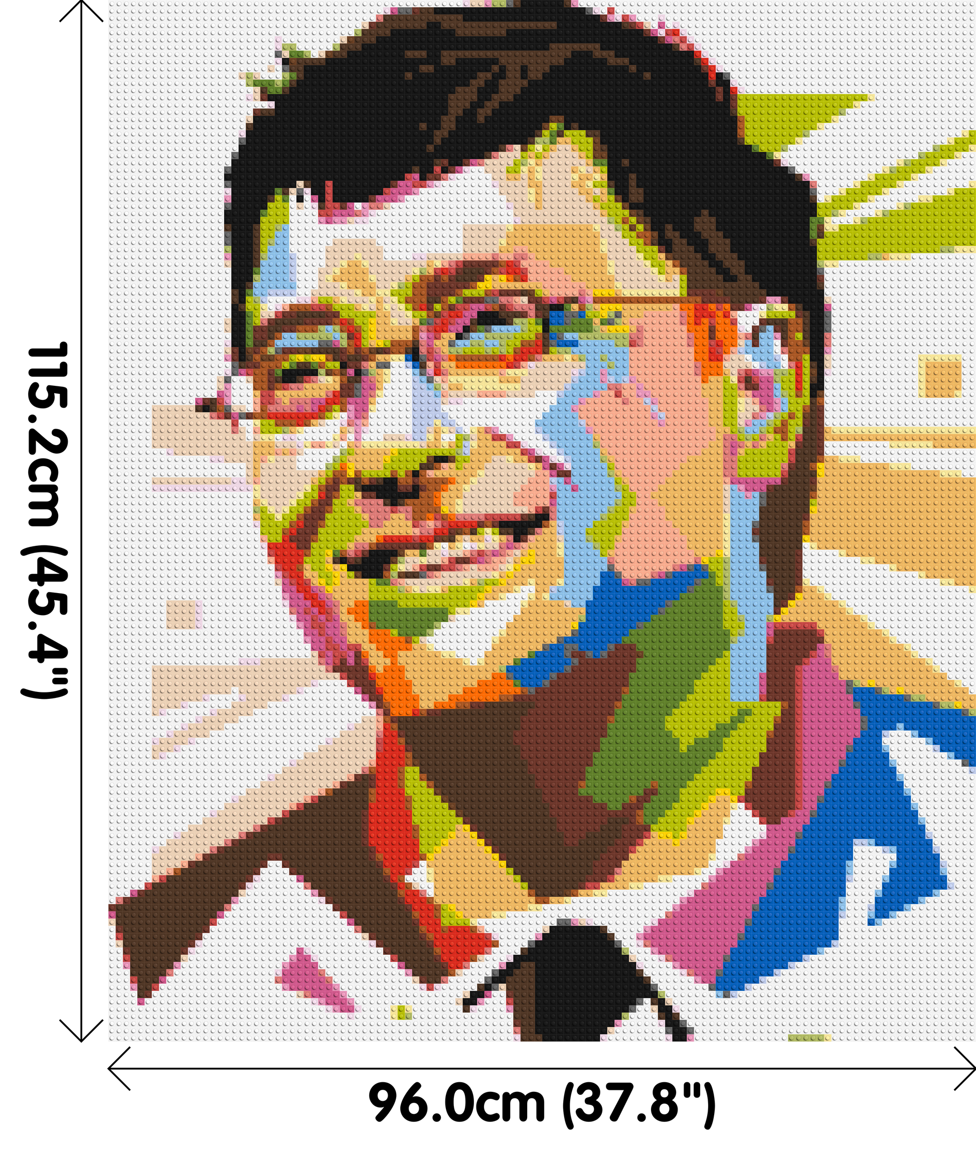 Bill Gates - Brick Art Mosaic Kit 5x6 dimensions