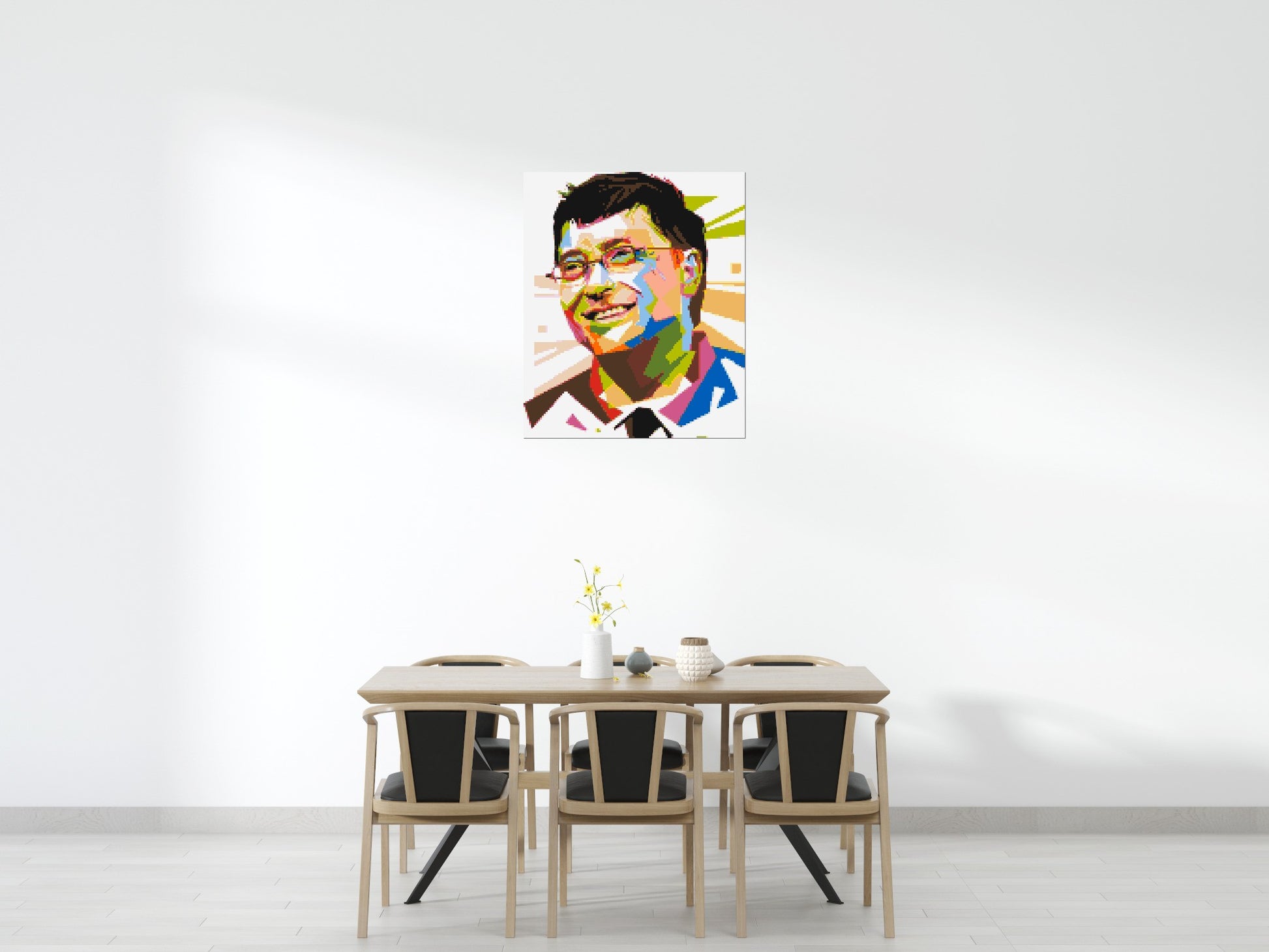 Bill Gates - Brick Art Mosaic Kit 5x6 scene