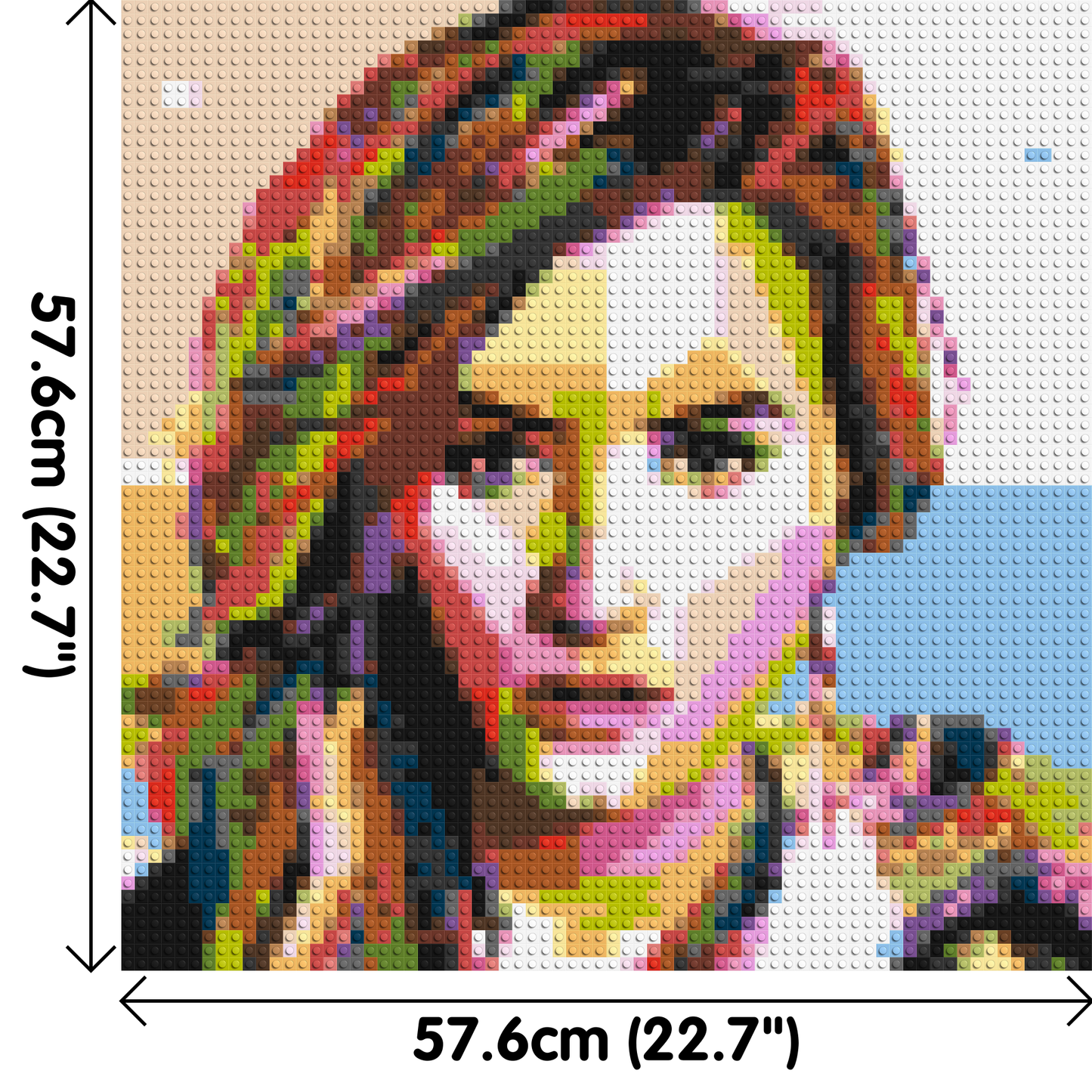 Demi Lovato - Brick Art Mosaic Kit 3x3 large