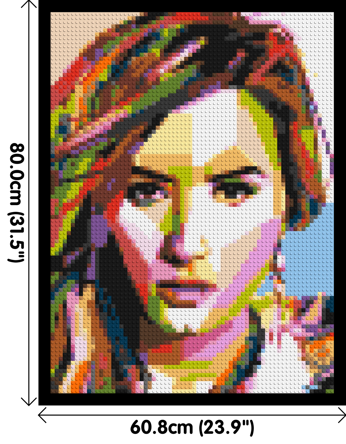 Demi Lovato - Brick Art Mosaic Kit 3x4 large