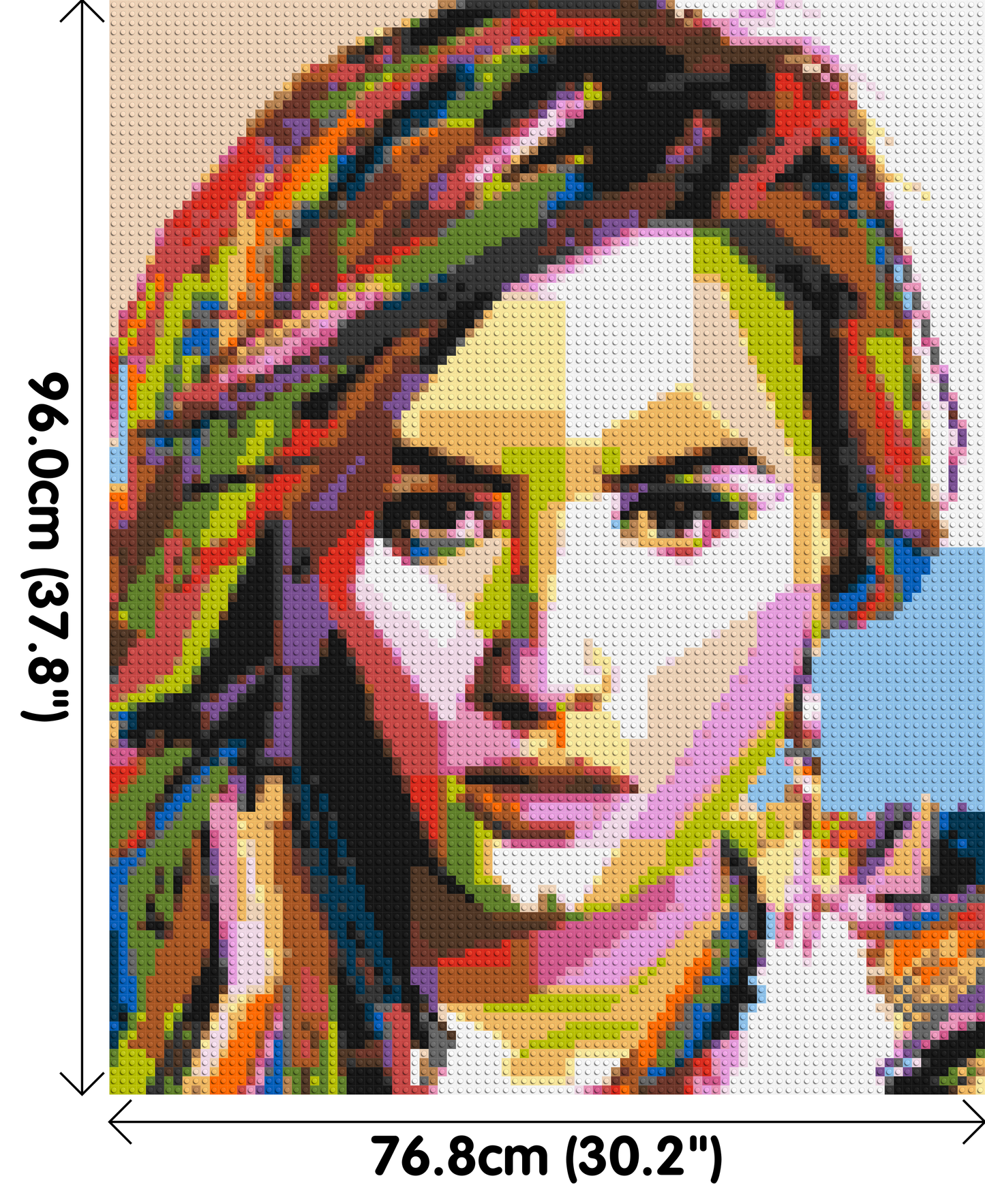 Demi Lovato - Brick Art Mosaic Kit 4x5 large