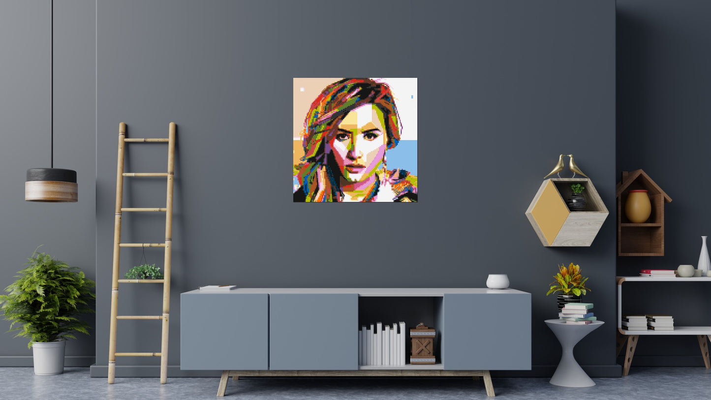 Demi Lovato - Brick Art Mosaic Kit 5x5 large