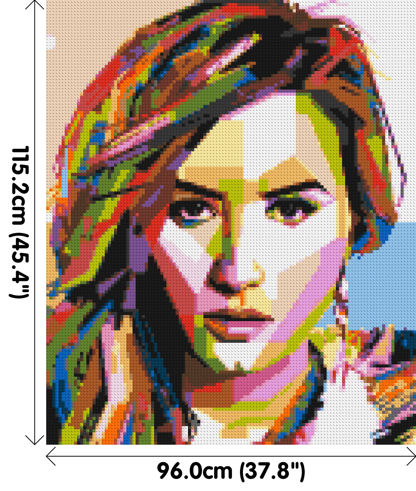 Demi Lovato - Brick Art Mosaic Kit 5x6 large