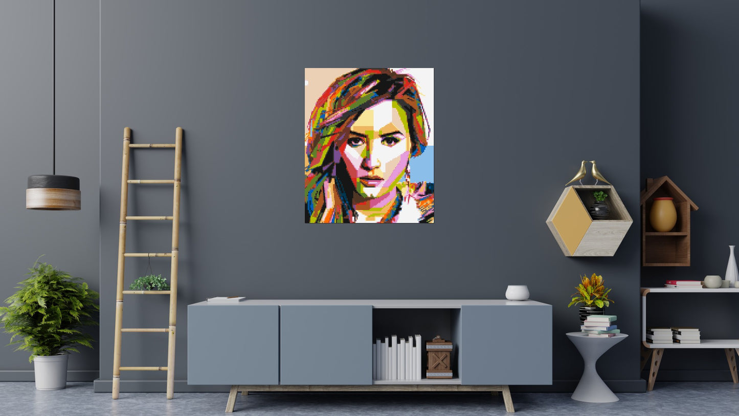 Demi Lovato - Brick Art Mosaic Kit 5x6 large