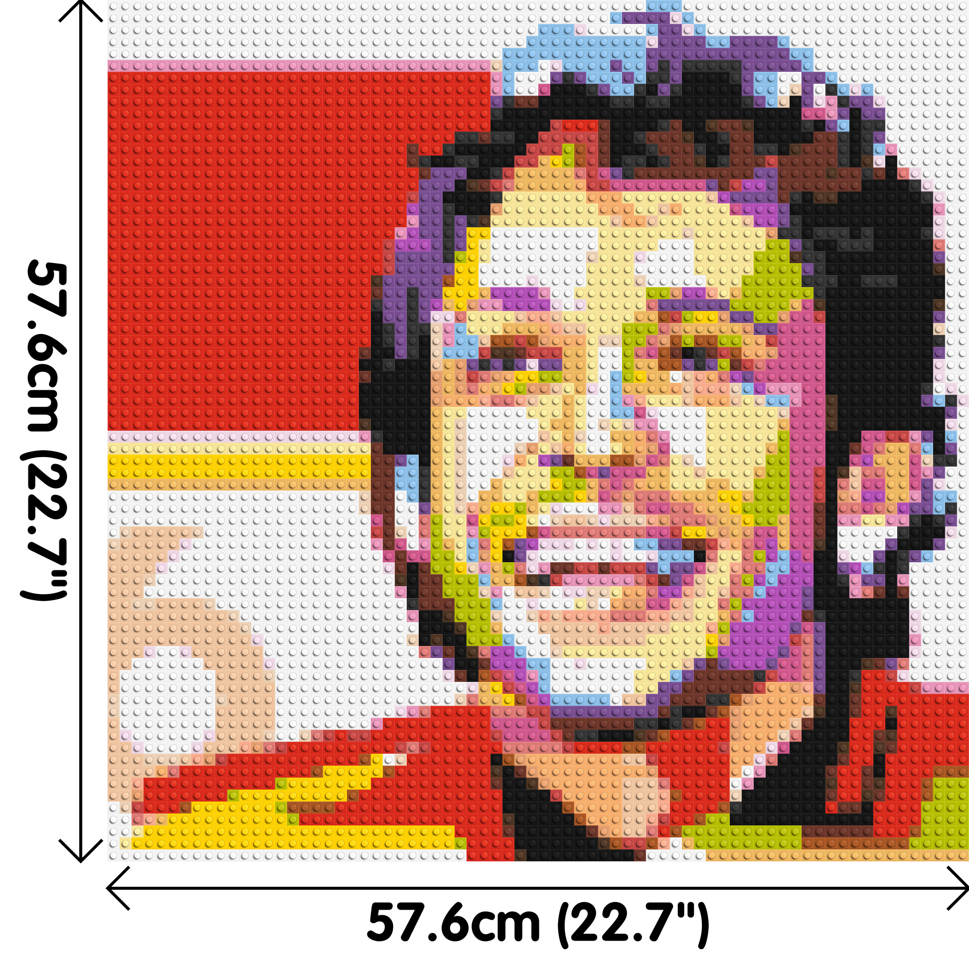 Valentino Rossi - Brick Art Mosaic Kit 3x3 dimensions