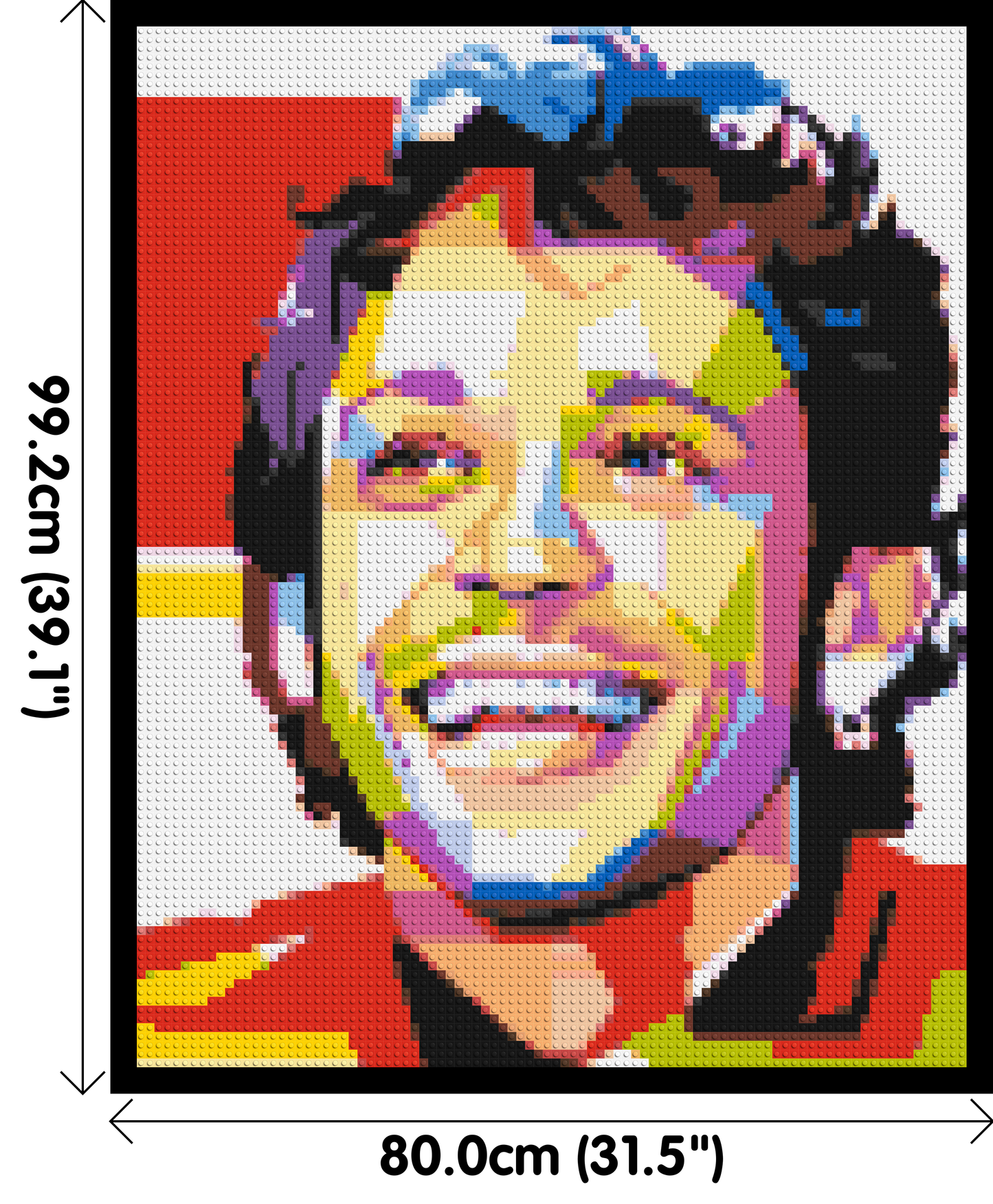 Valentino Rossi - Brick Art Mosaic Kit 4x5 large