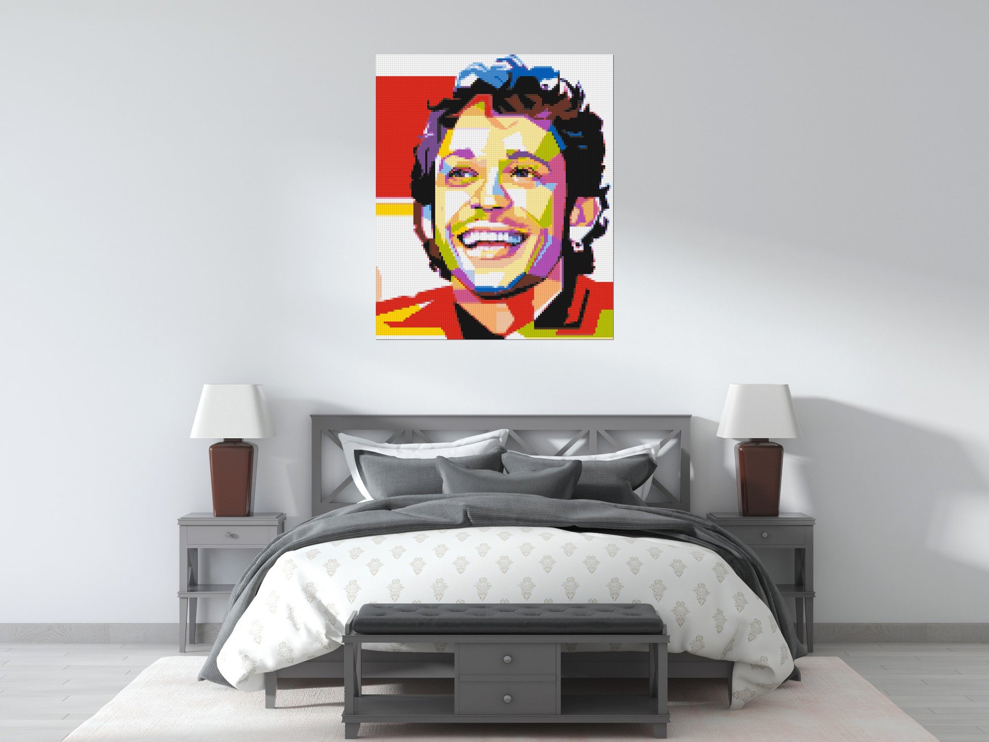 Valentino Rossi - Brick Art Mosaic Kit 5x6 scene