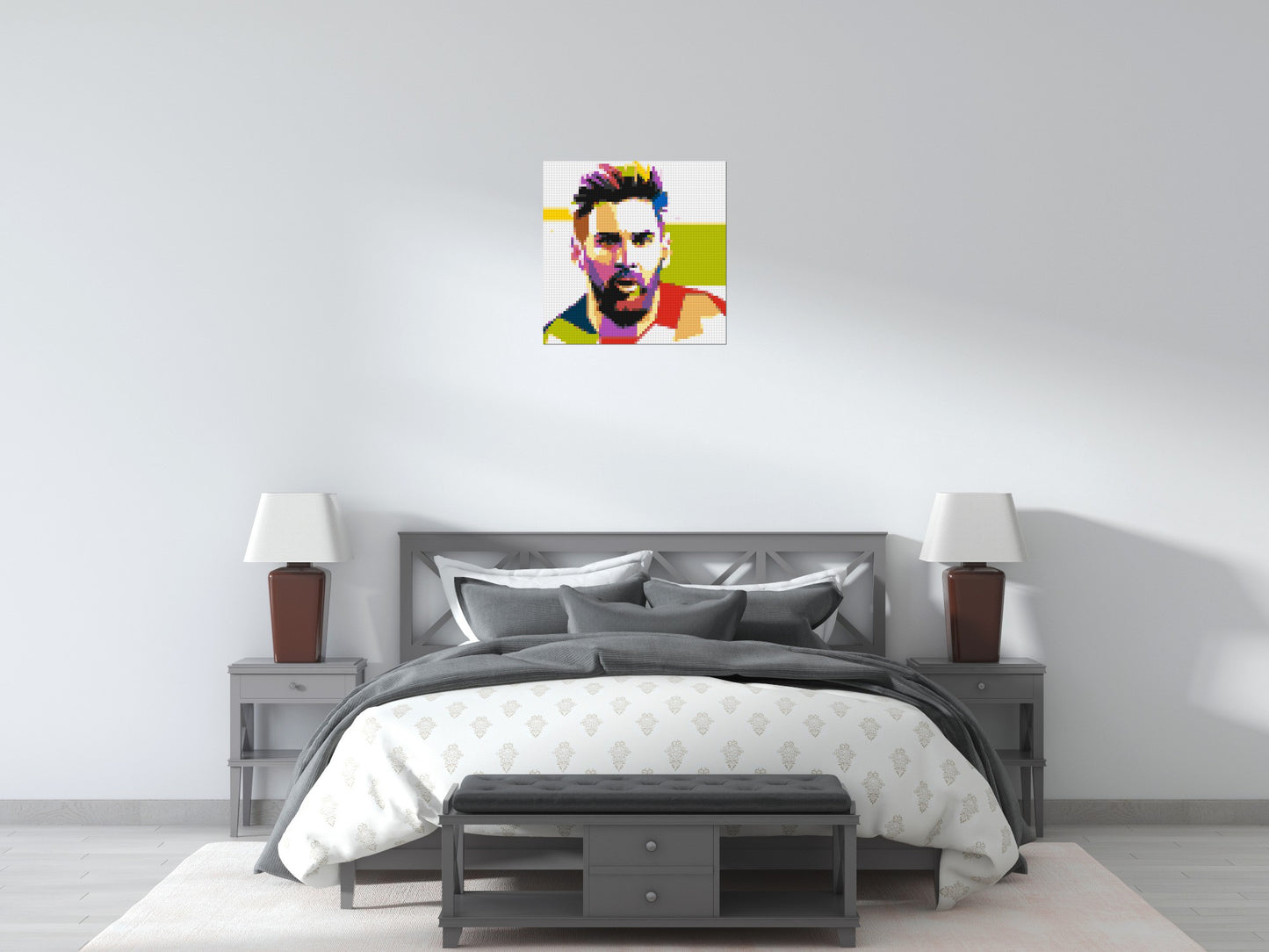 Messi #2 - Brick Art Mosaic Kit 3x3 large