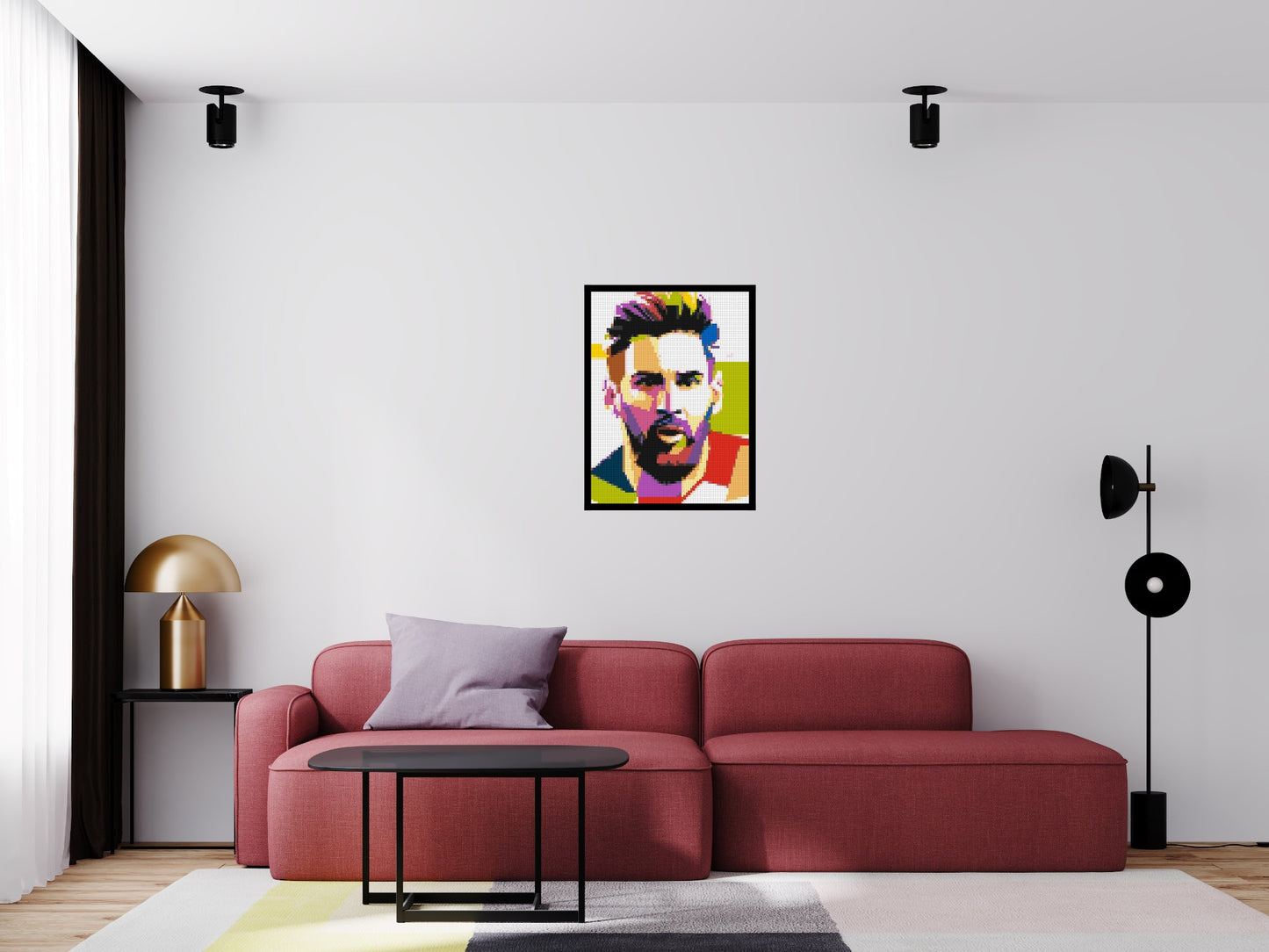 Messi #2 - Brick Art Mosaic Kit 3x4 large