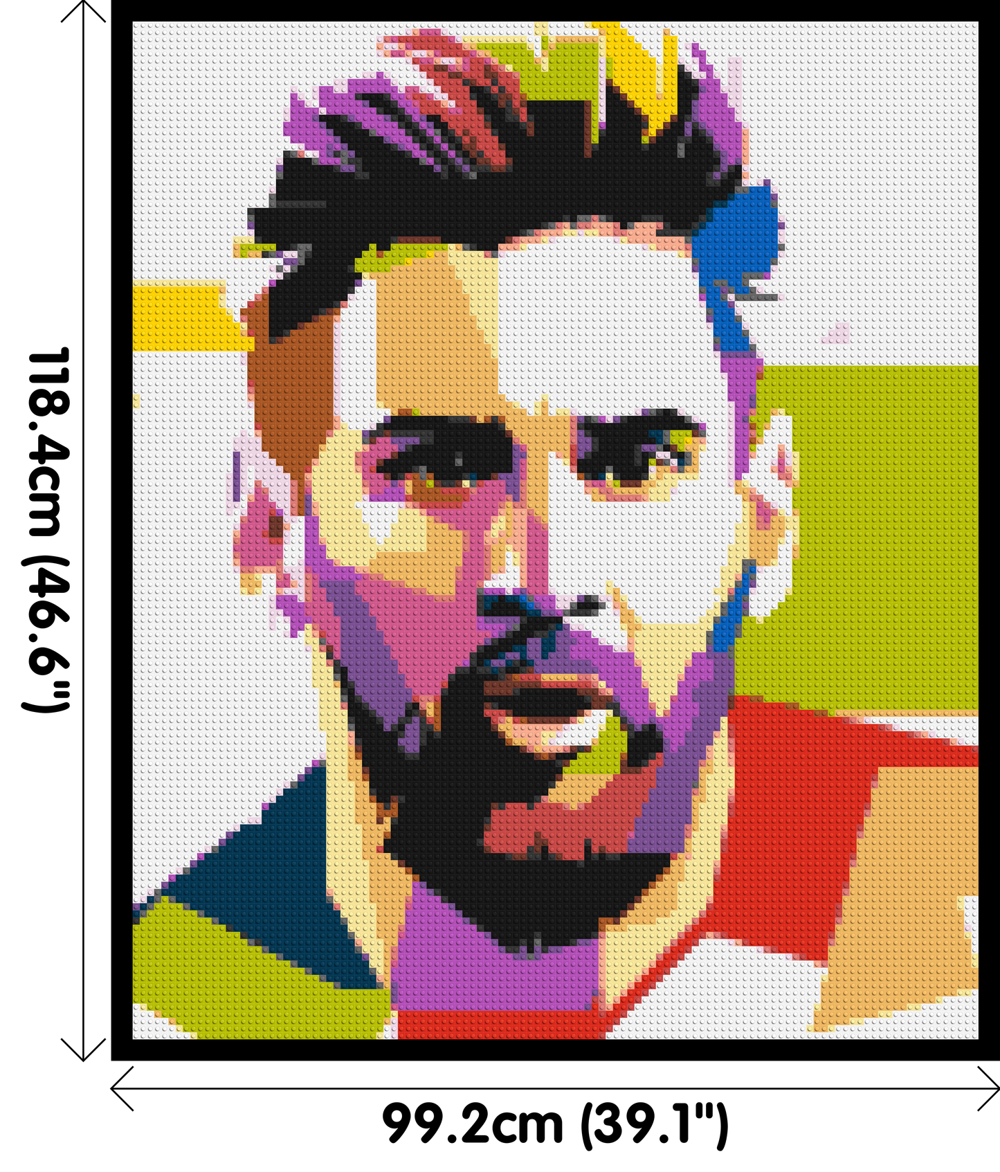 Messi #2 - Brick Art Mosaic Kit 5x6 large