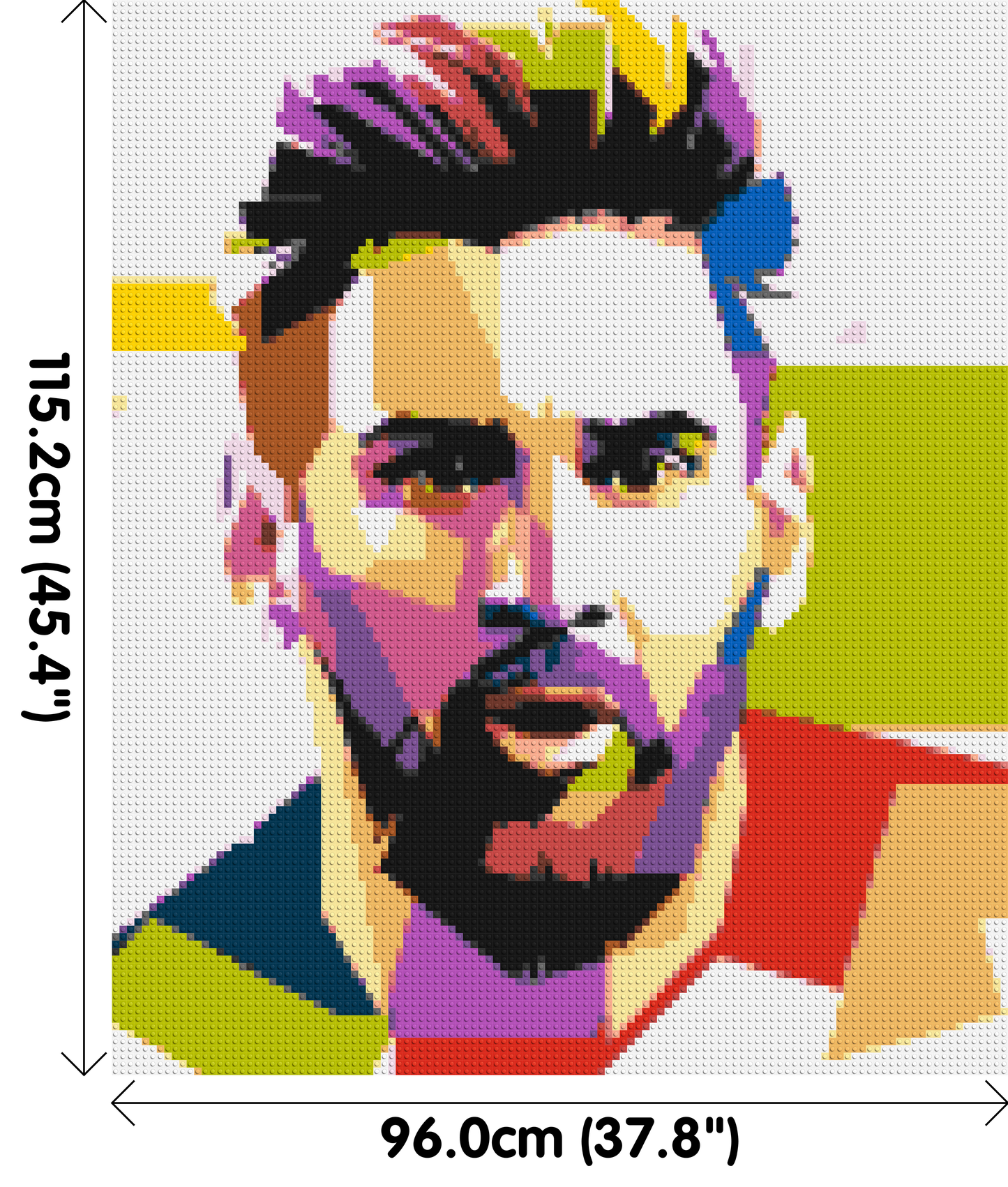 Messi #2 - Brick Art Mosaic Kit 5x6 large