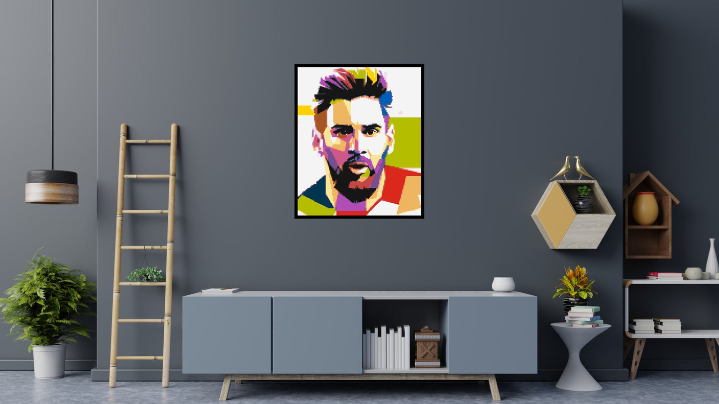 Messi #2 - Brick Art Mosaic Kit 5x6 large