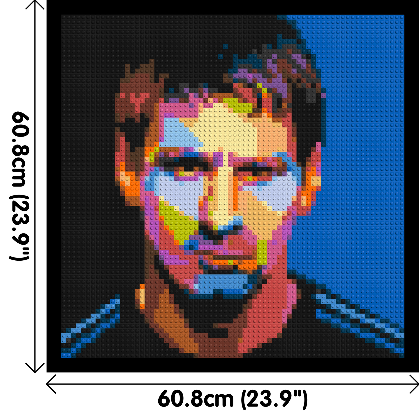 Messi #3 - Brick Art Mosaic Kit 3x3 large