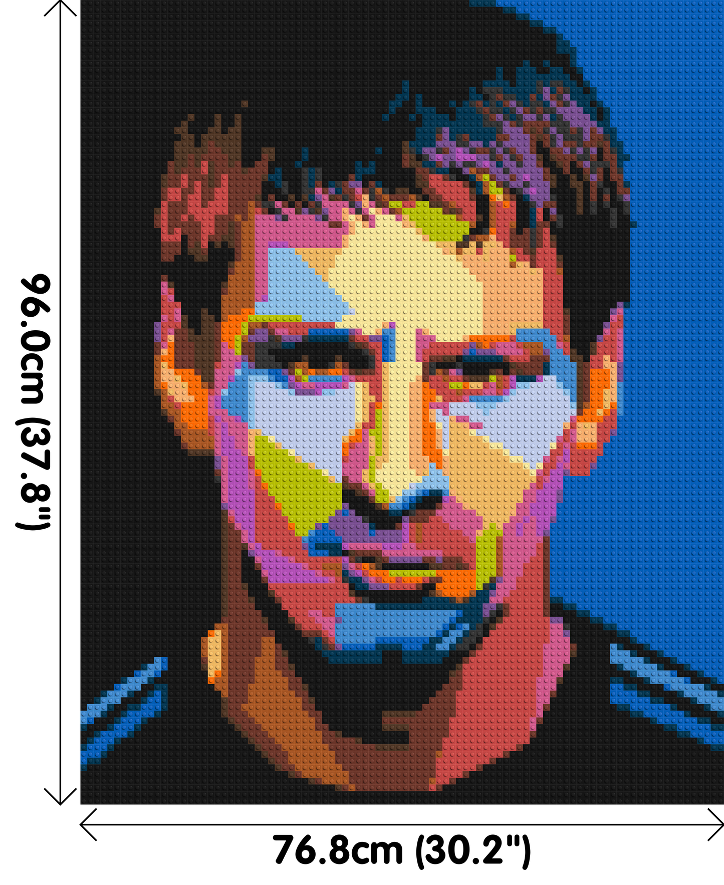 Messi #3 - Brick Art Mosaic Kit 4x5 large