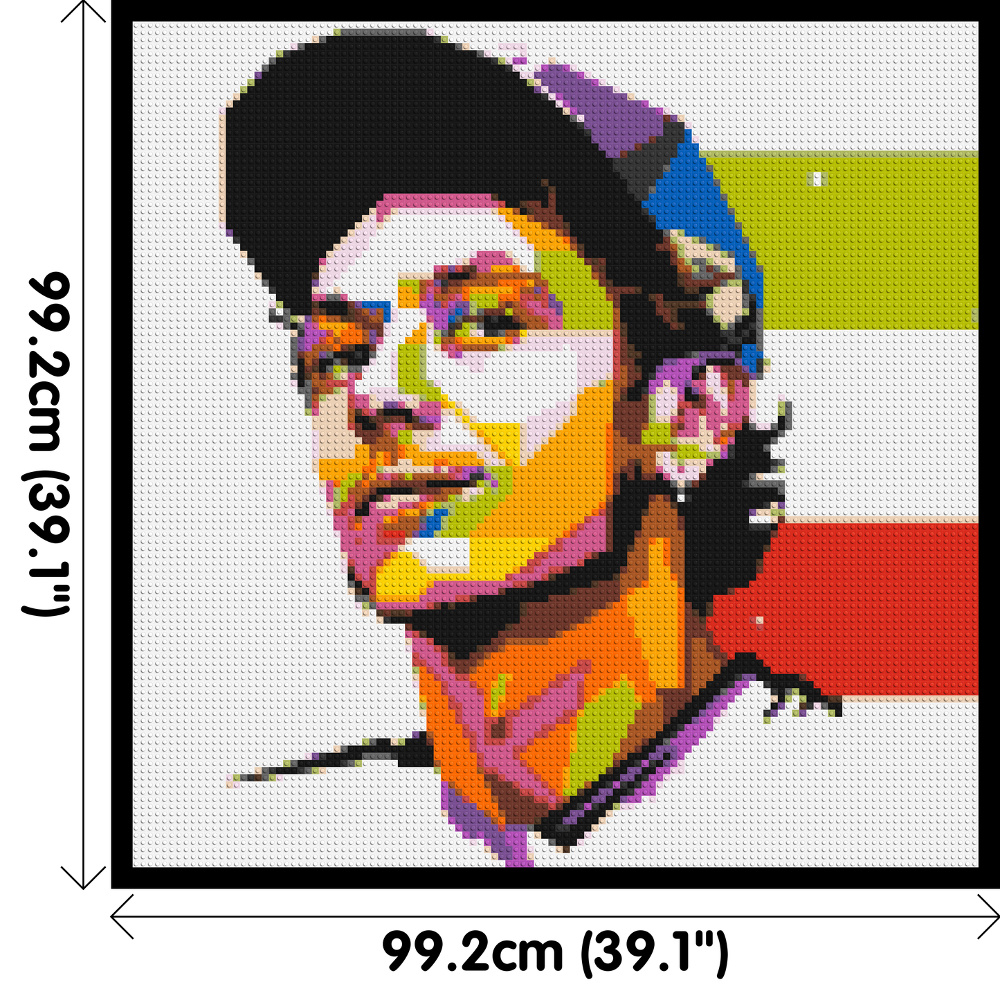 Valentino Rossi #2 - Brick Art Mosaic Kit 5x5 large