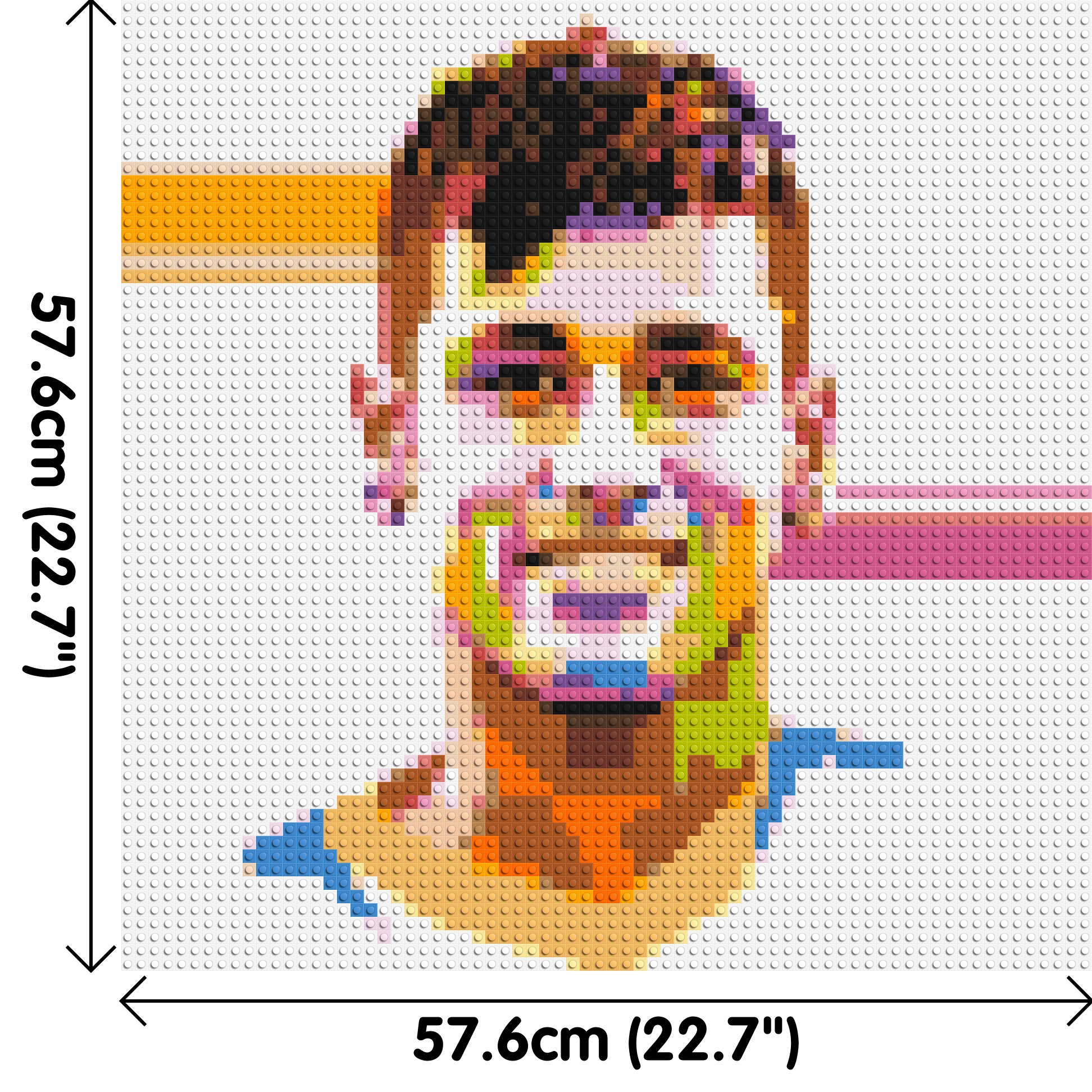 Neymar #2 - Brick Art Mosaic Kit 3x3 dimensions