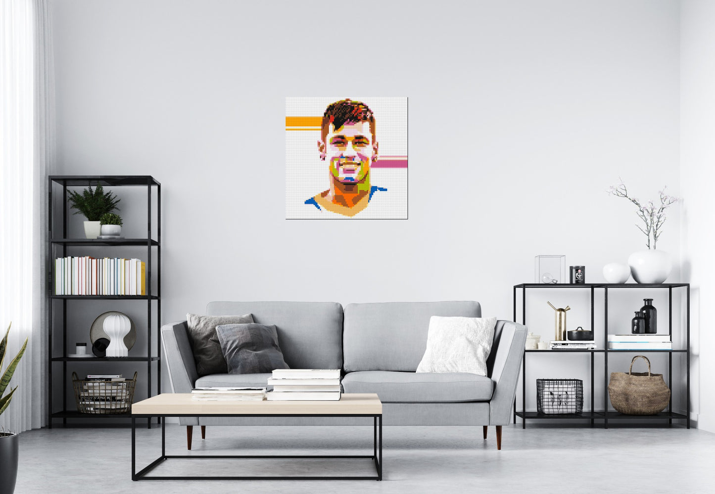 Neymar #2 - Brick Art Mosaic Kit 4x4 large