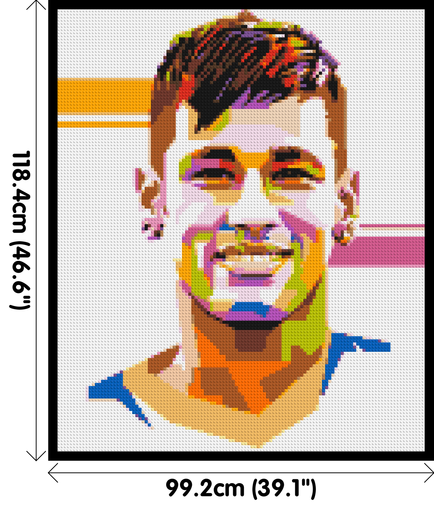 Neymar #2 - Brick Art Mosaic Kit 5x6 large