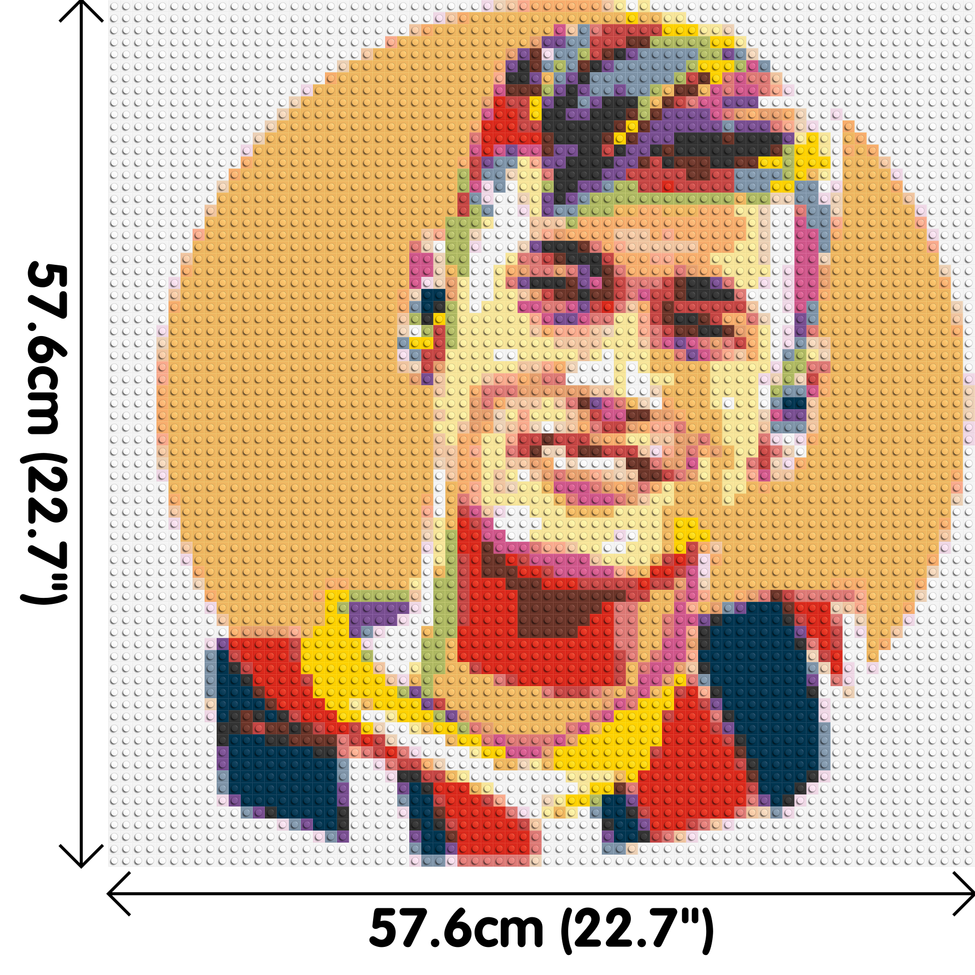 Neymar #3 - Brick Art Mosaic Kit 3x3 dimensions